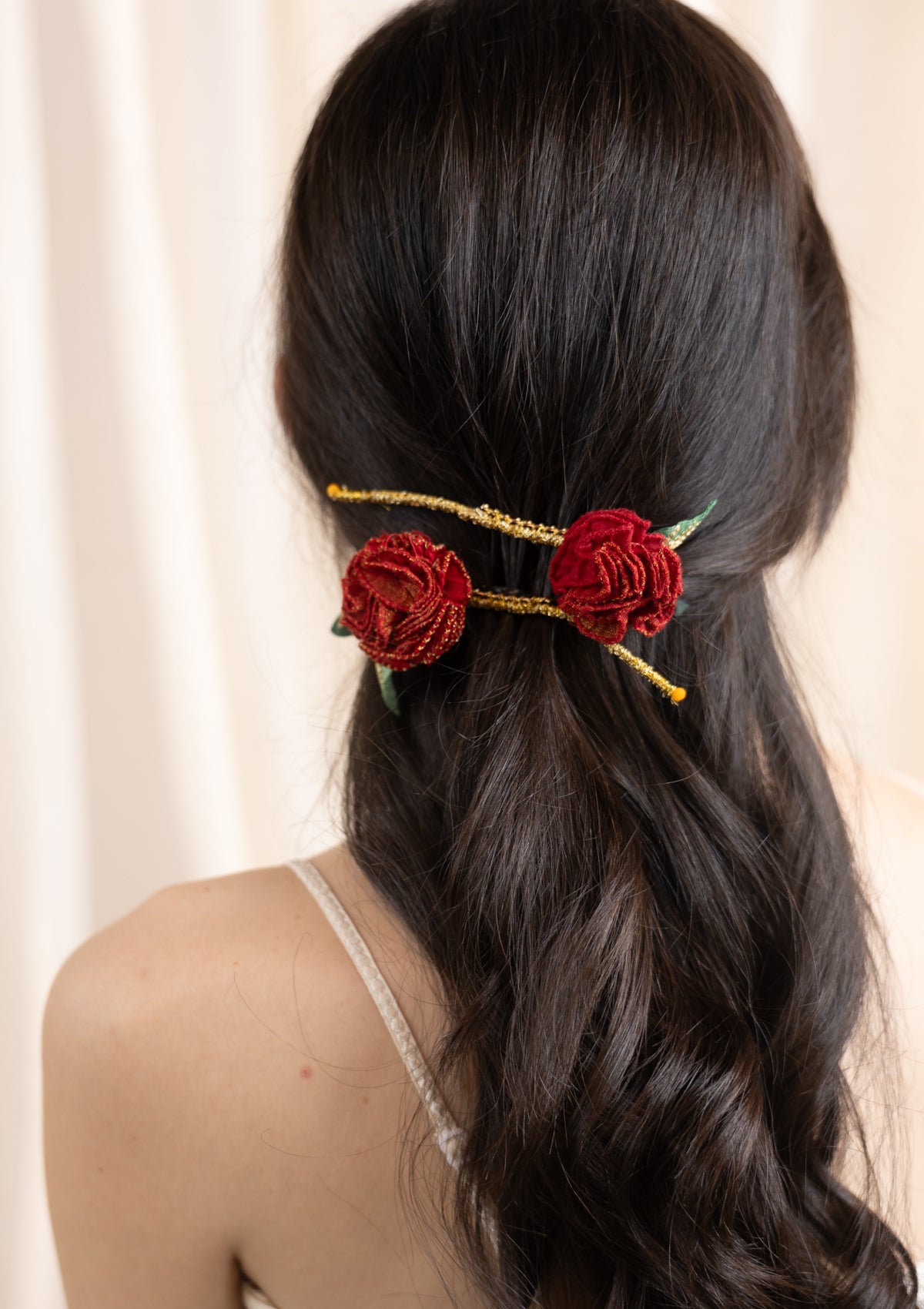 Hibiscus Floral Comb Clip- Set of 2