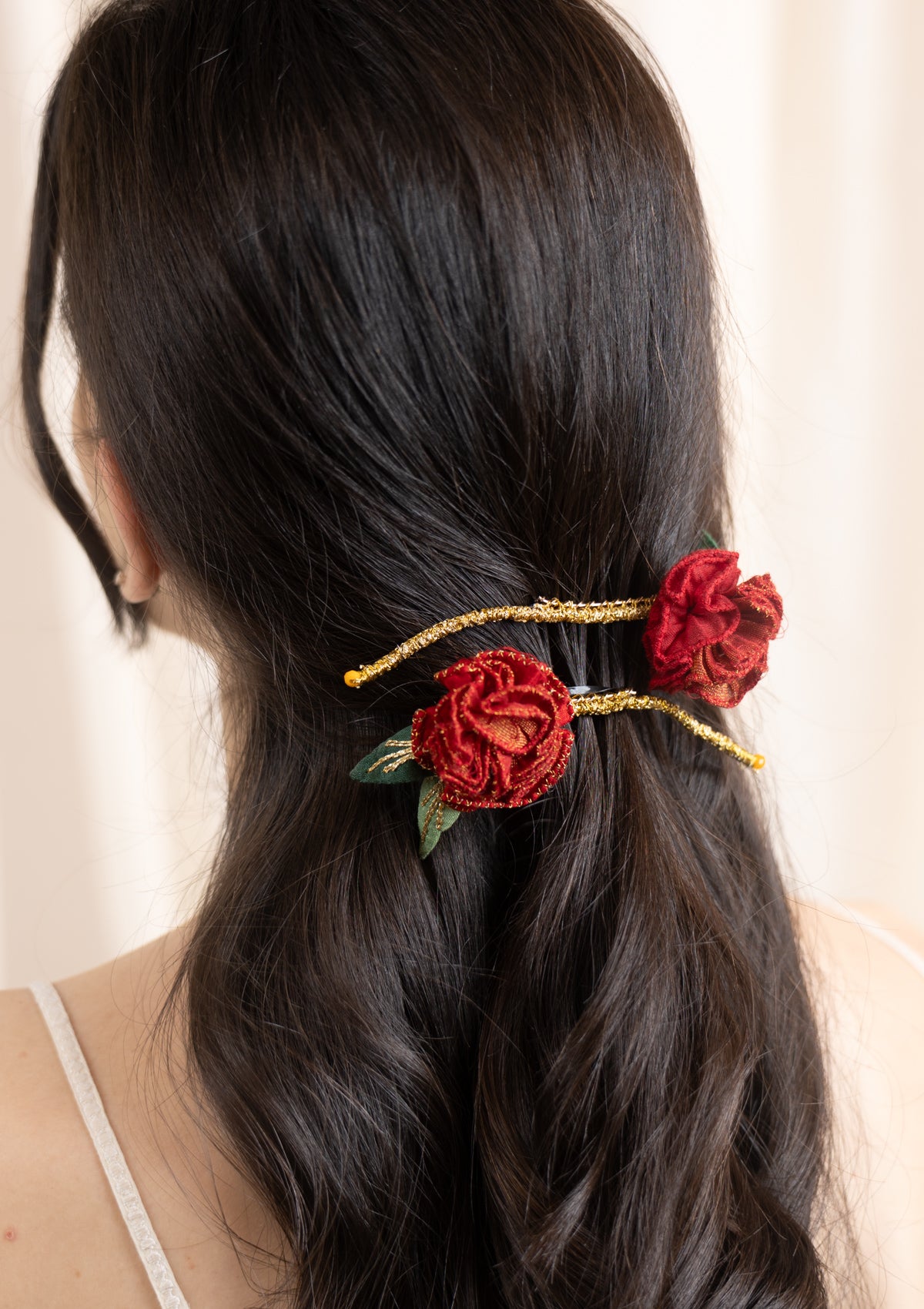 Hibiscus Floral Comb Clip- Set of 2