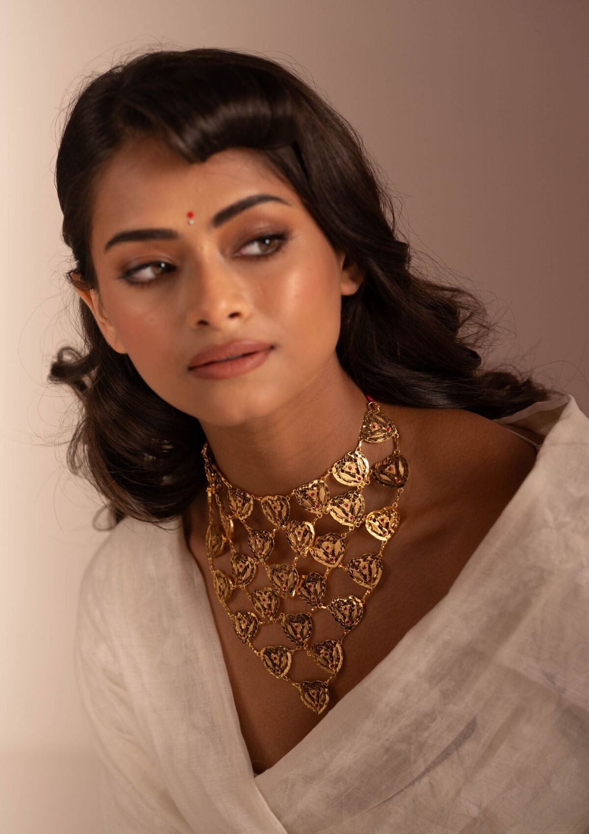 Hemlta Gold Tone Silver Necklace