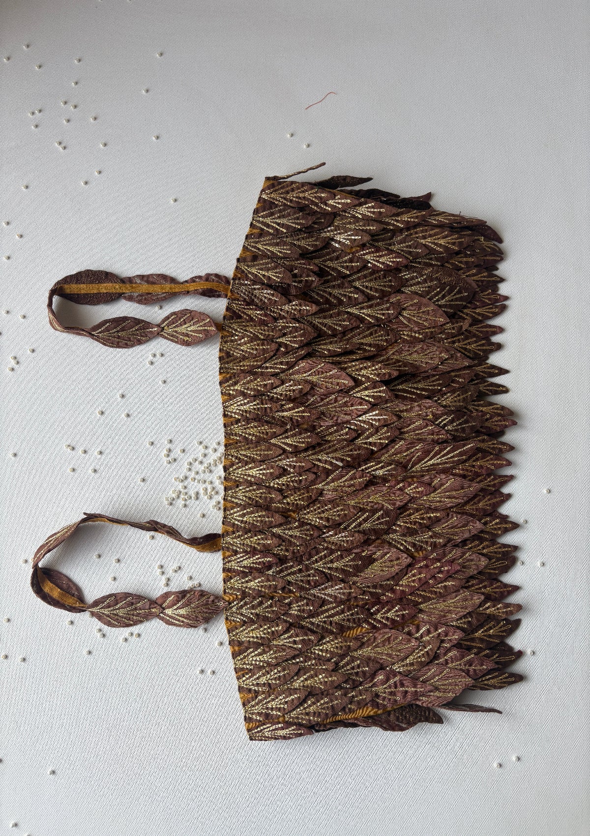 Leaflet Tan Top - Size Extra Small