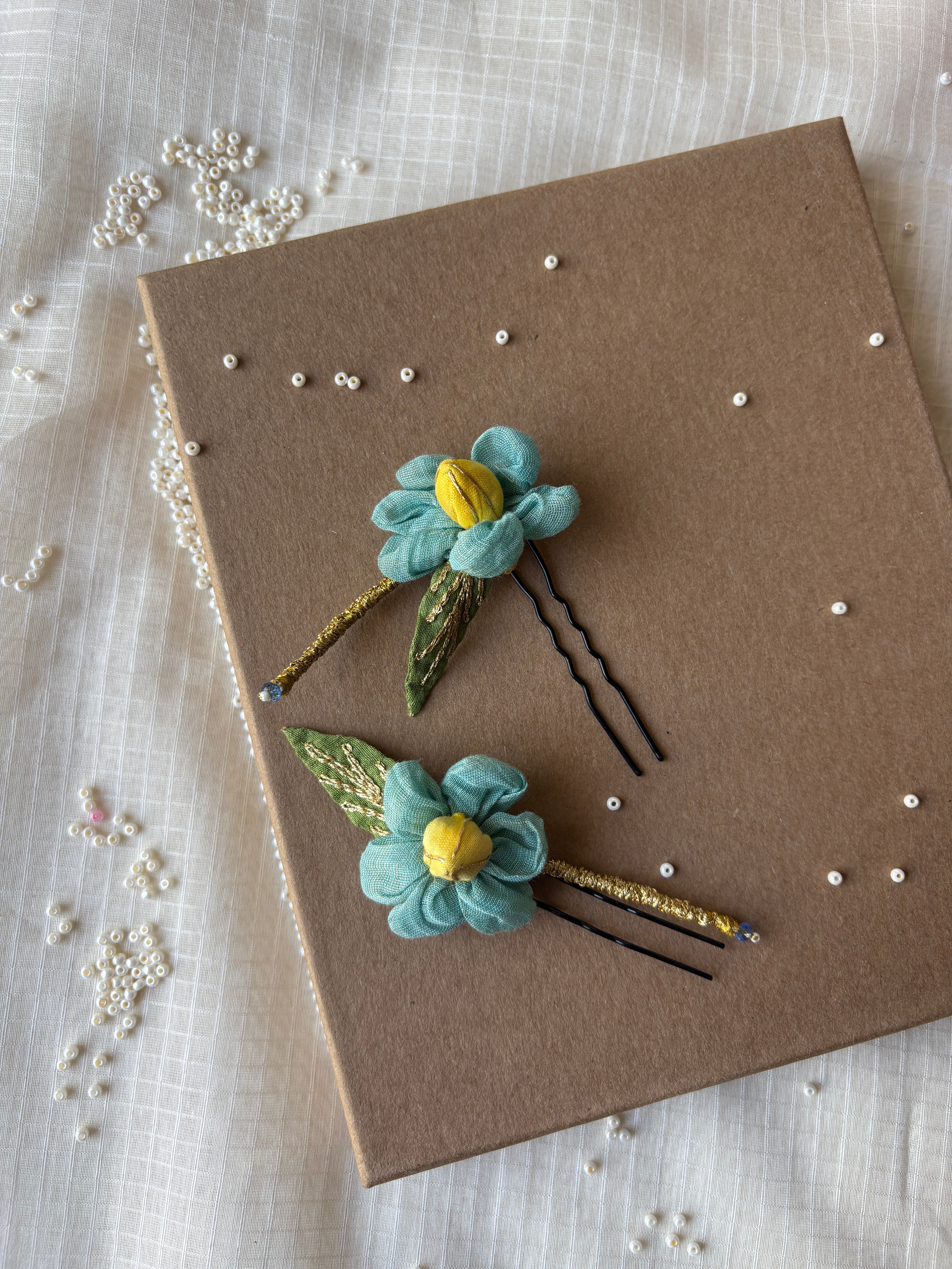 Sirica Floral Juda Pins (Set of 2)