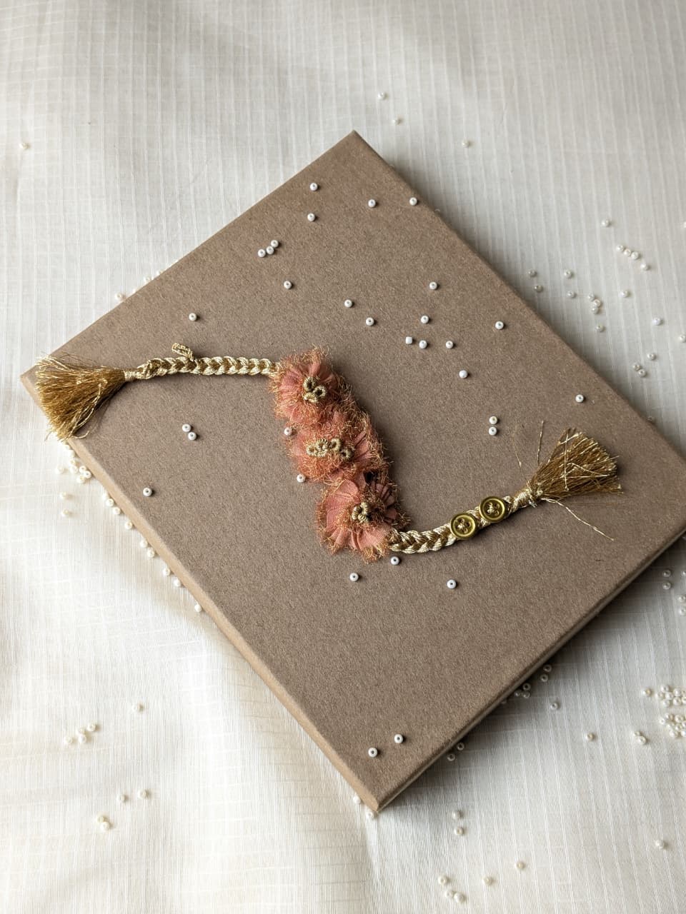 Fiery Glow Floral Wristlet