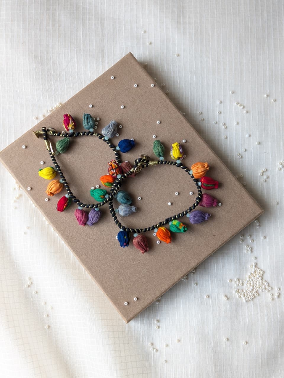 Dazzling Floral Anklets