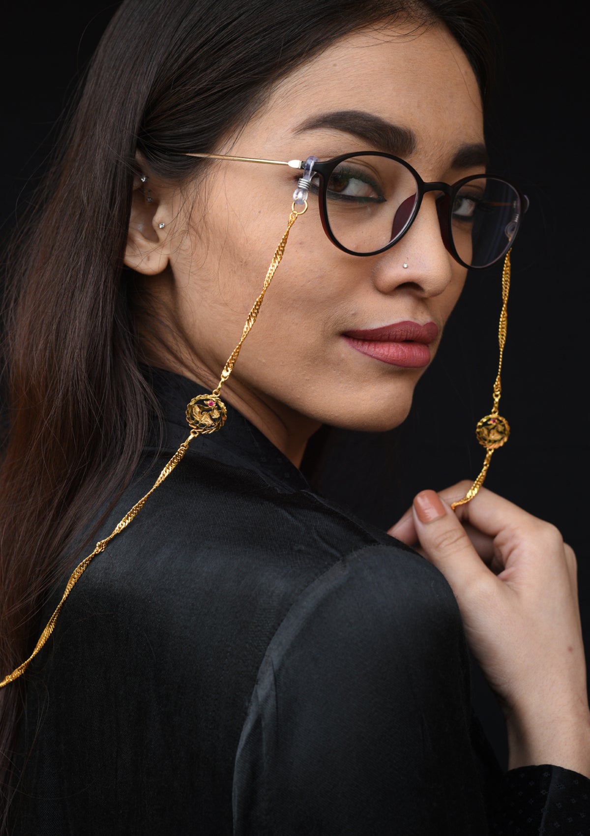 Jayati Handmade Goldtone Eyewear Chain