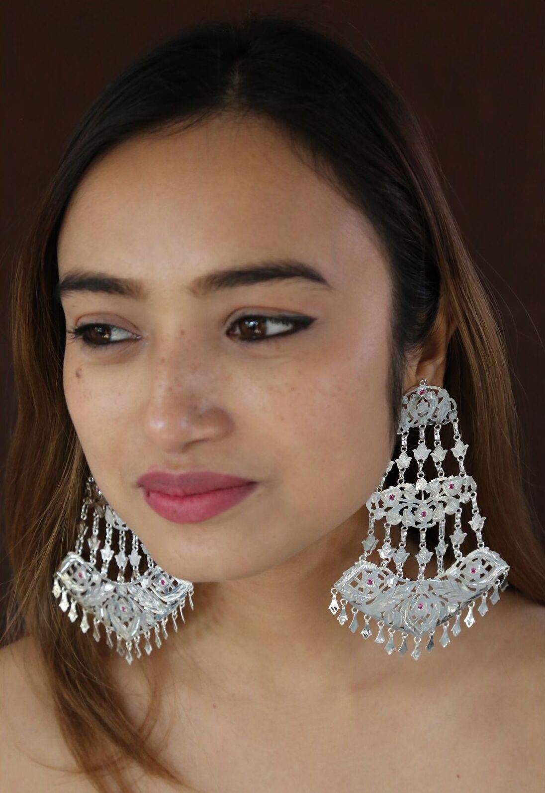 Jhoomar Handmade Silver Earrings