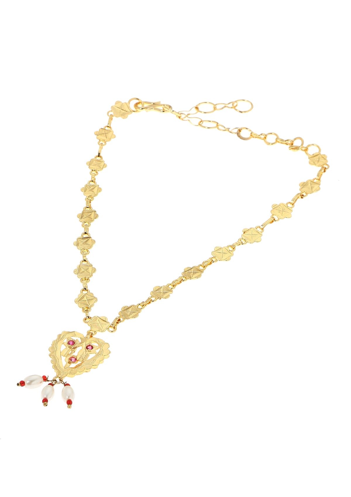 Juhi Gold Tone Silver Necklace