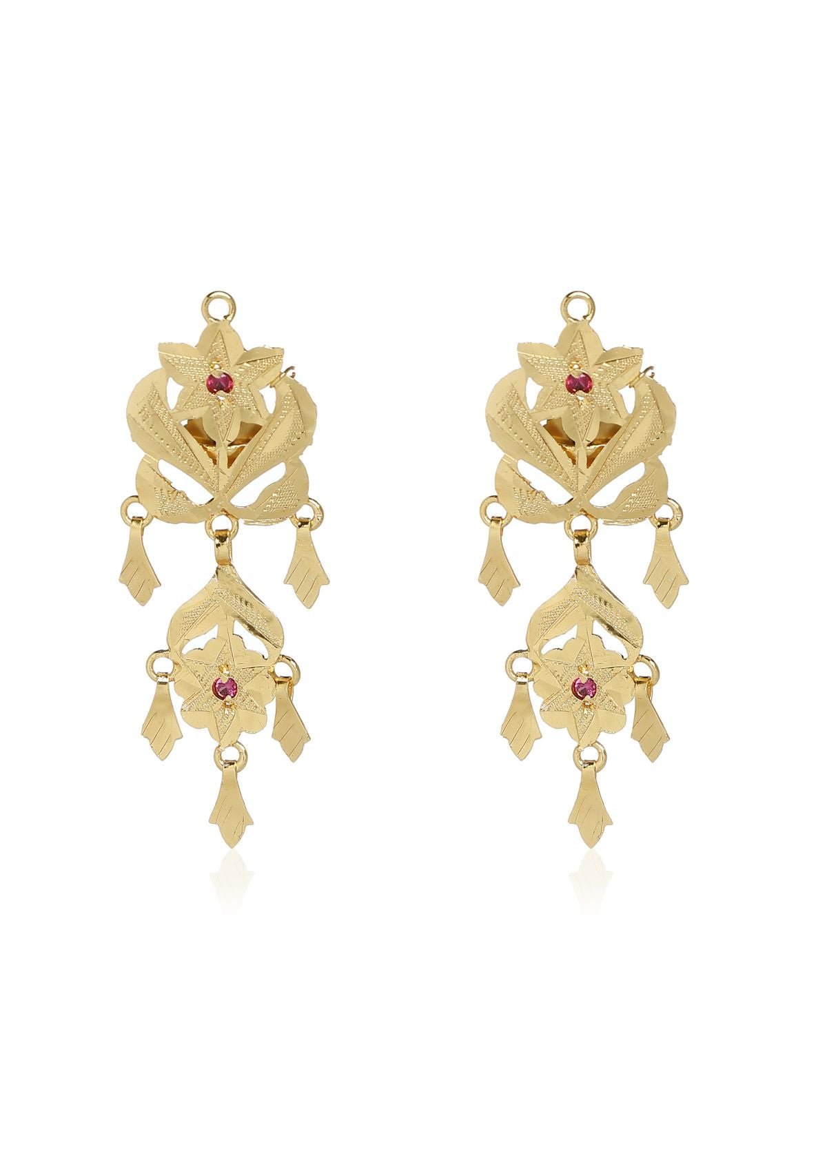 Kashvi Gold Tone Silver Earrings