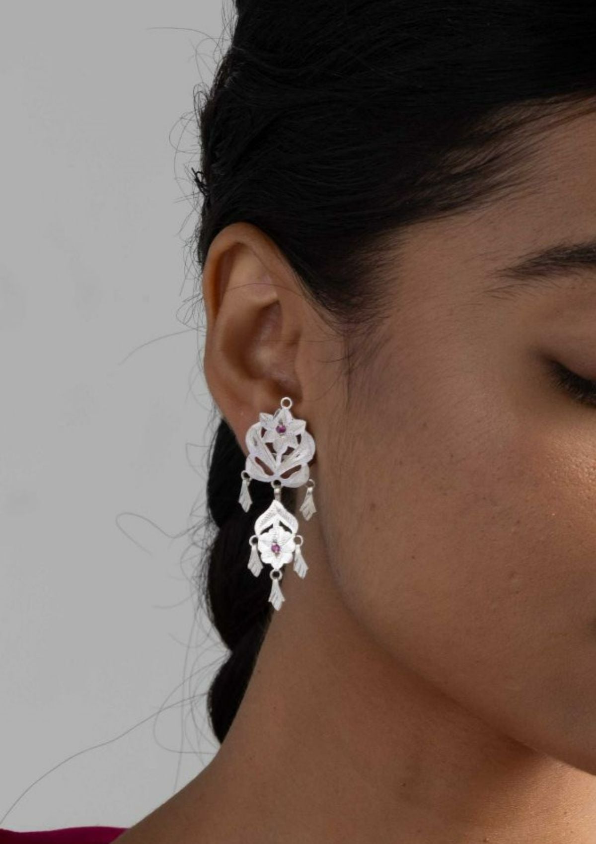 Kashvi Silver Earrings