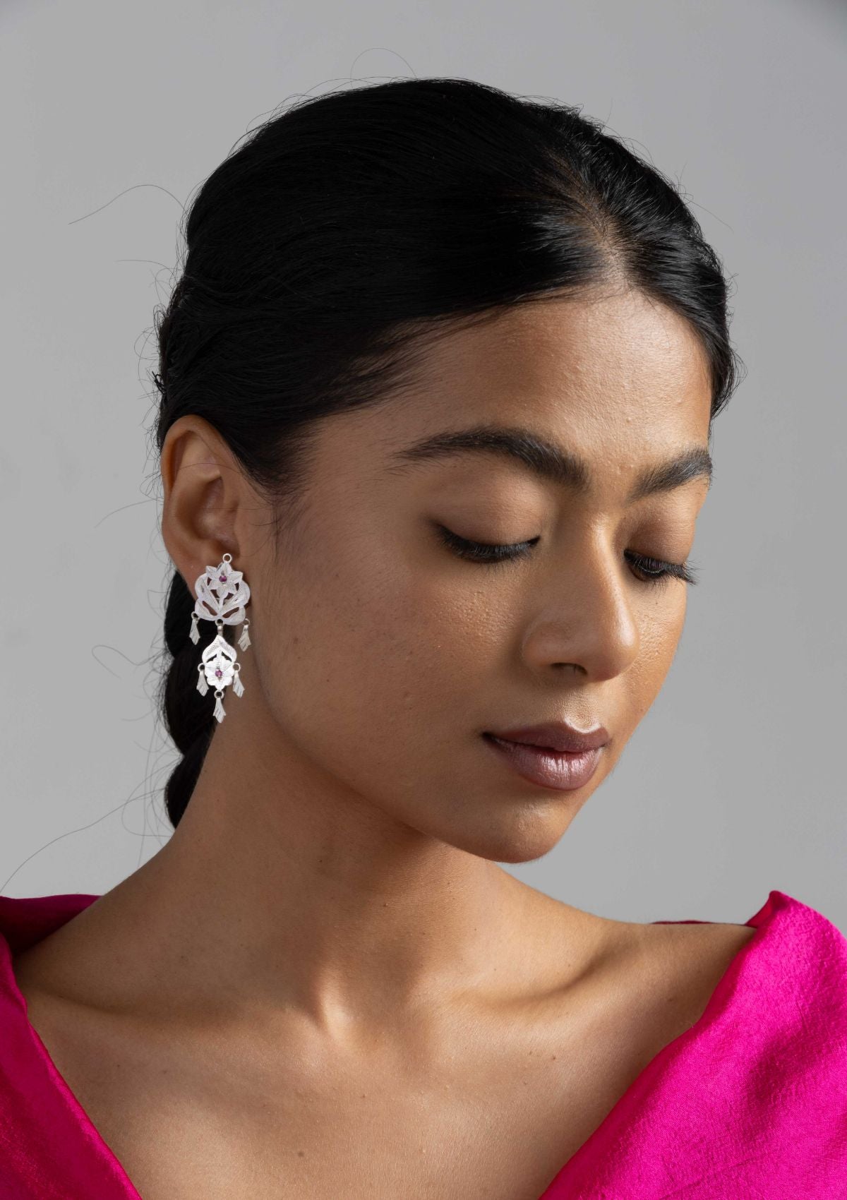 Kashvi Silver Earrings