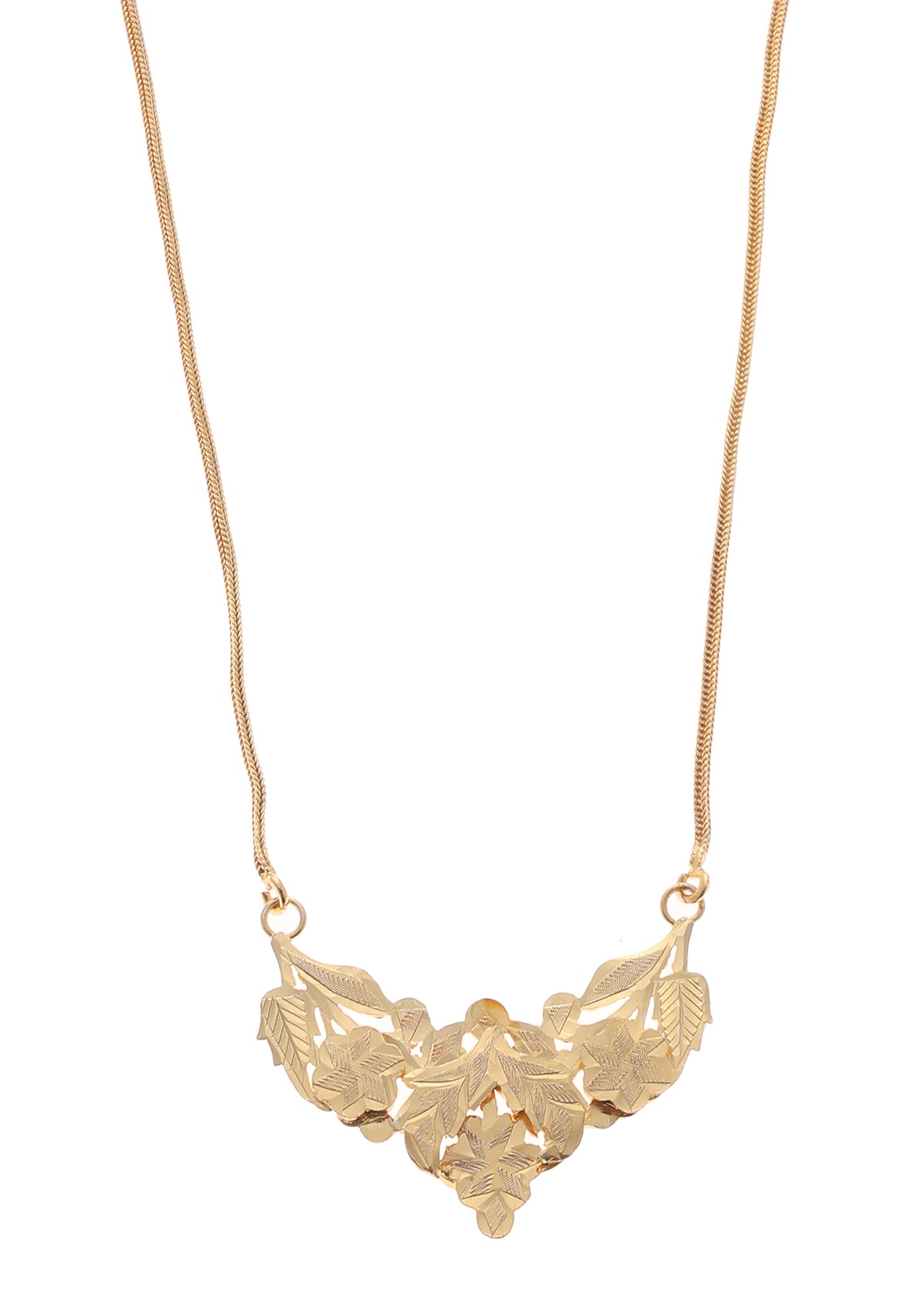 Indu Gold Tone Silver Necklace