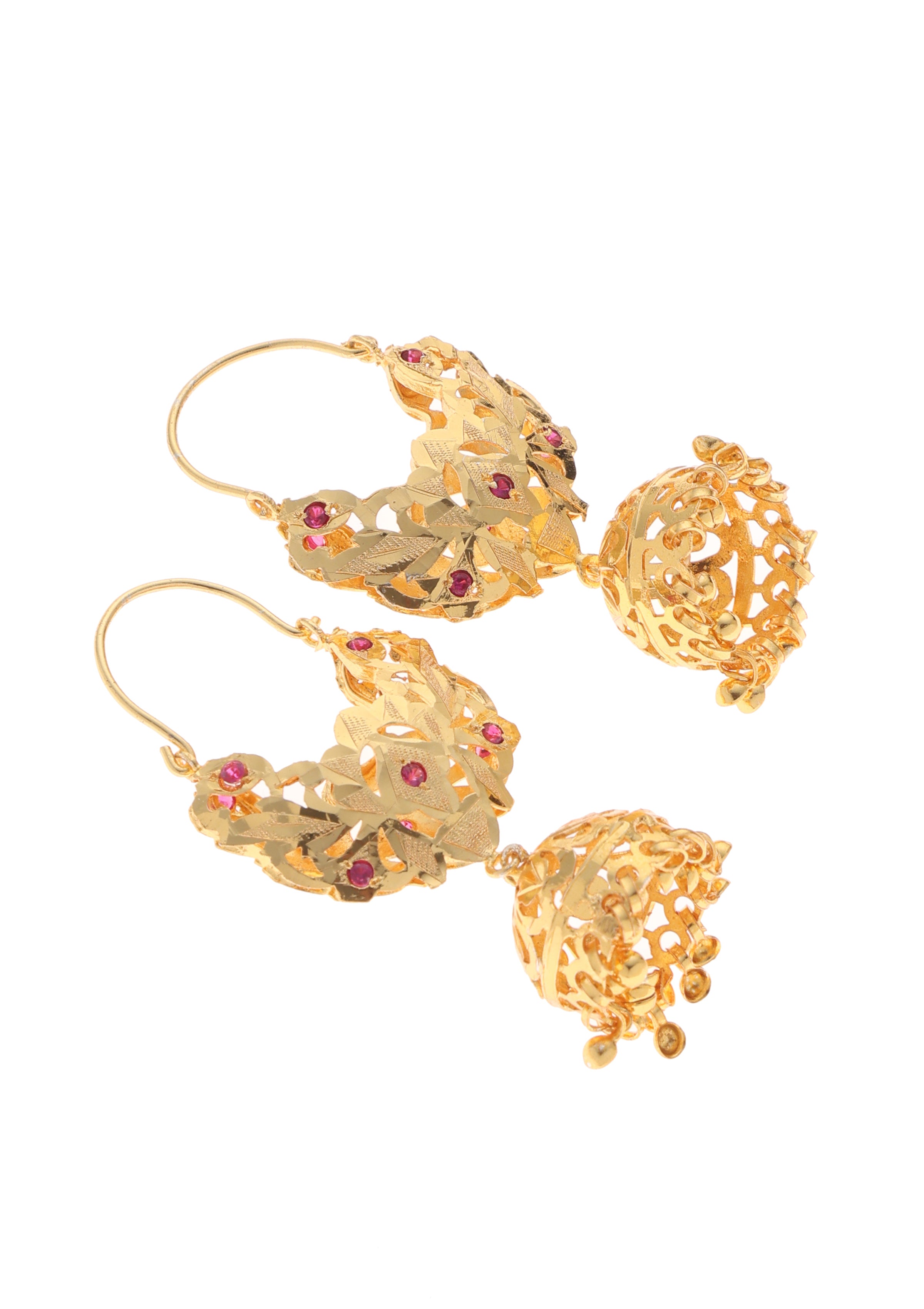 Nora Gold Tone Silver Earrings