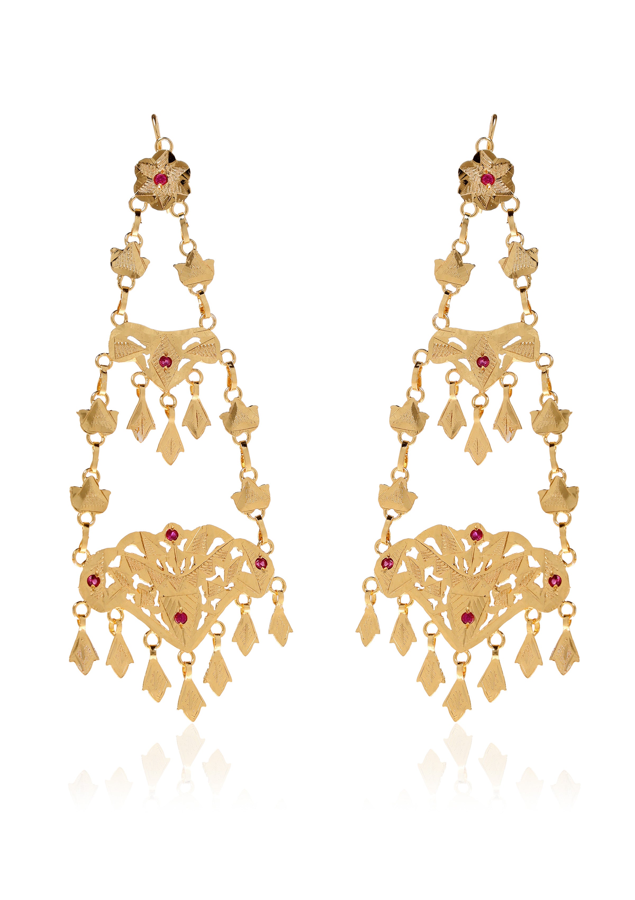 Lolitha Gold Tone Silver Earrings