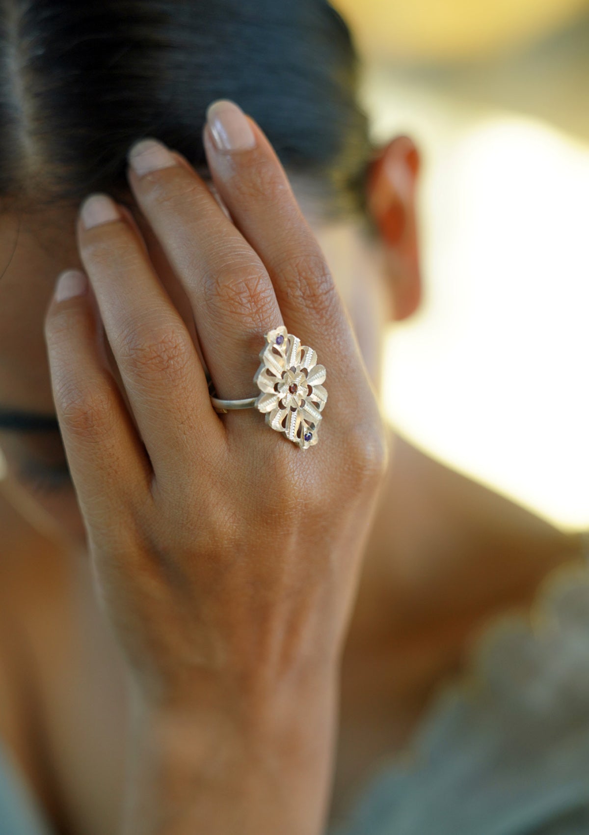 Lata Handmade Silver Ring