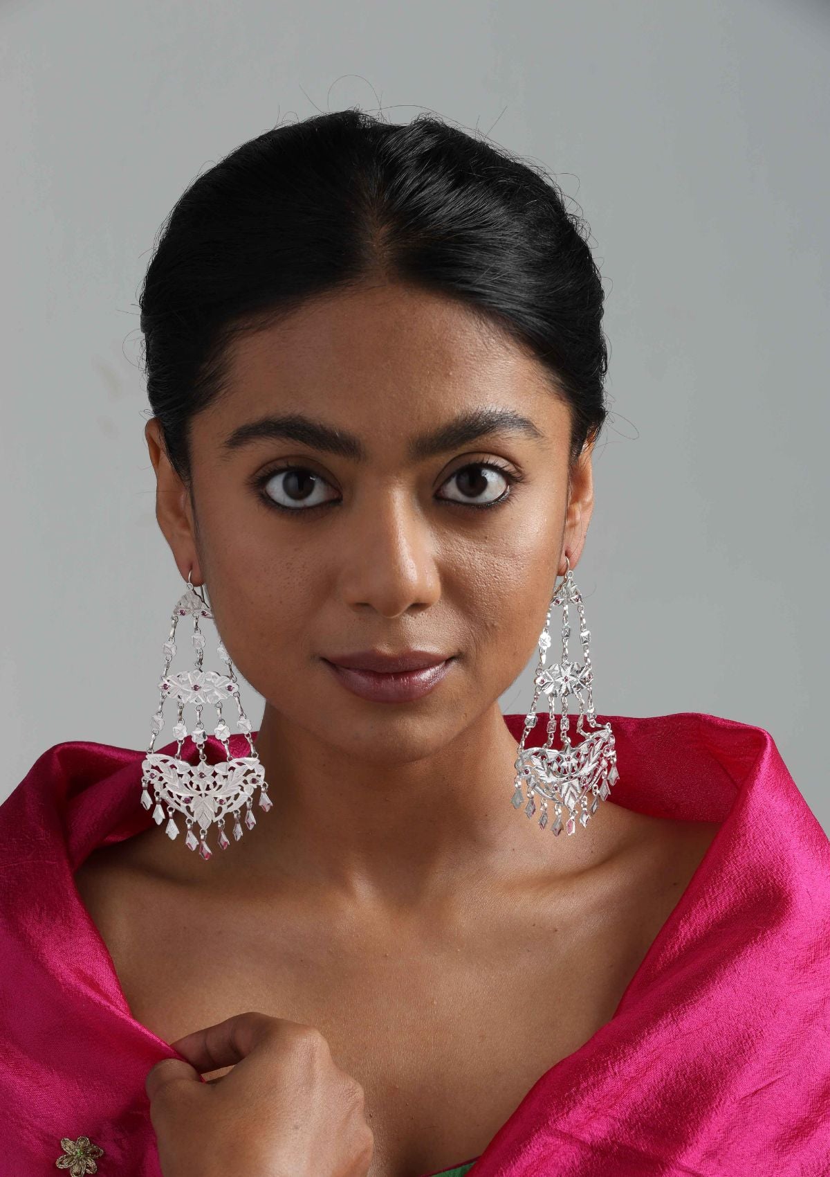 Lilavati Silver Earrings