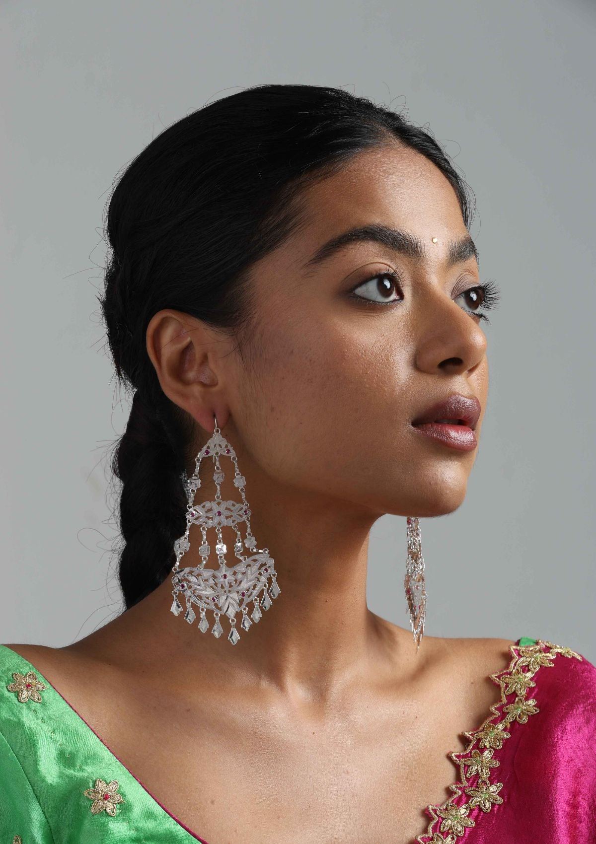 Lilavati Silver Earrings