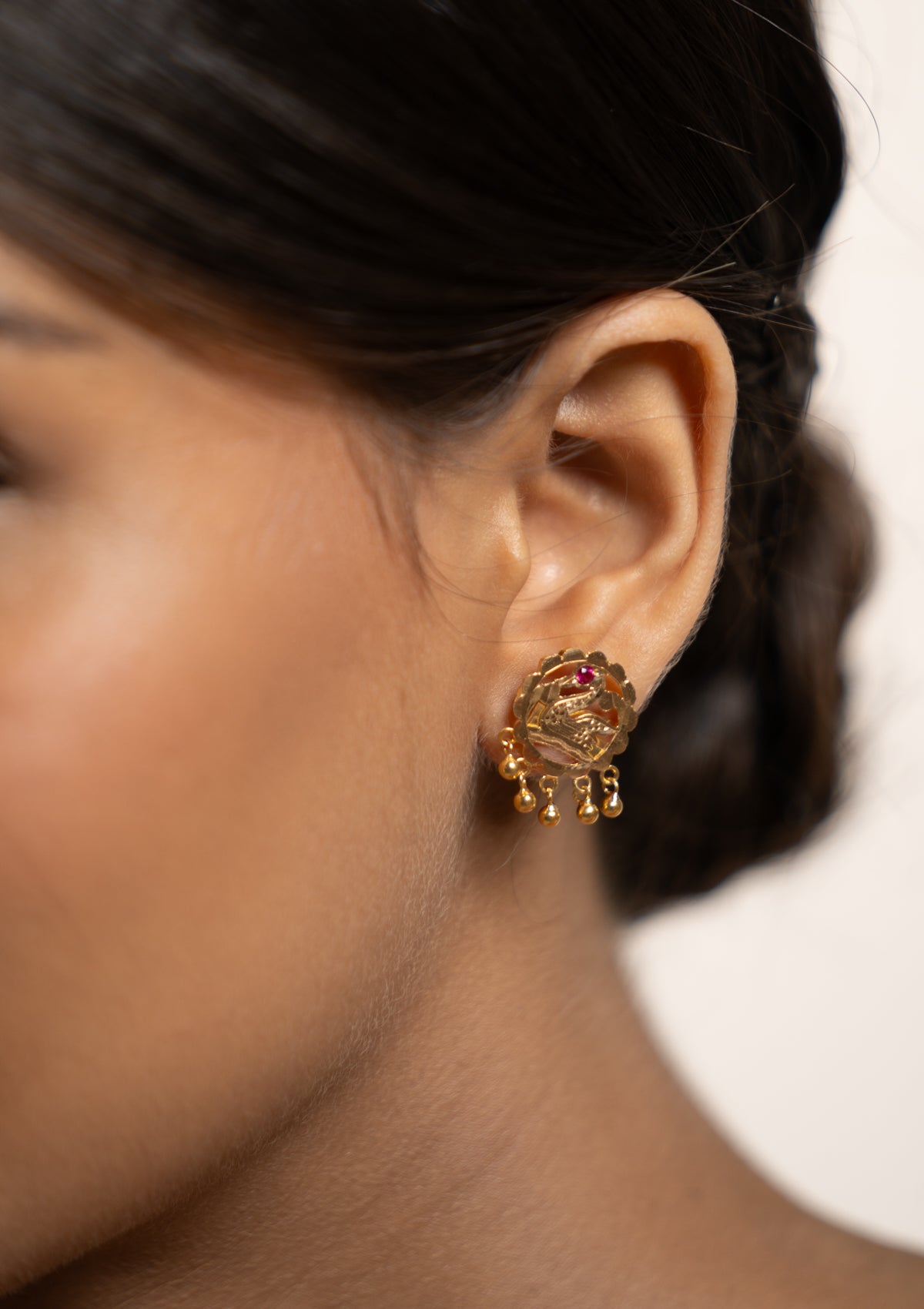 Madhuri Gold Earrings