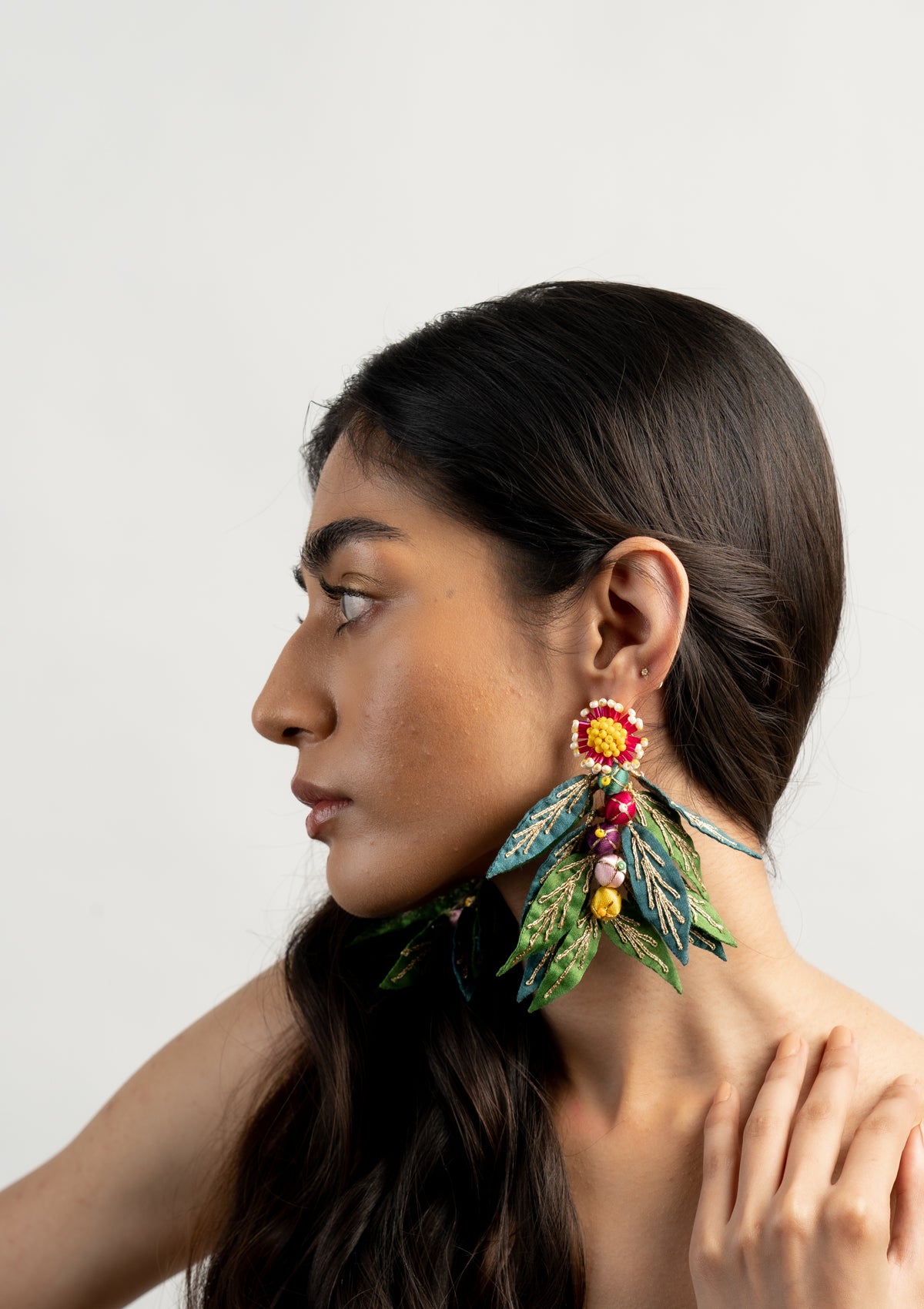 Malin Leafy Earrings