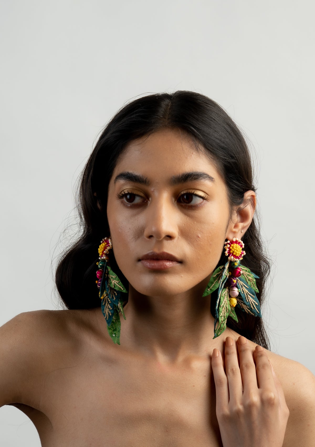 Malin Leafy Earrings