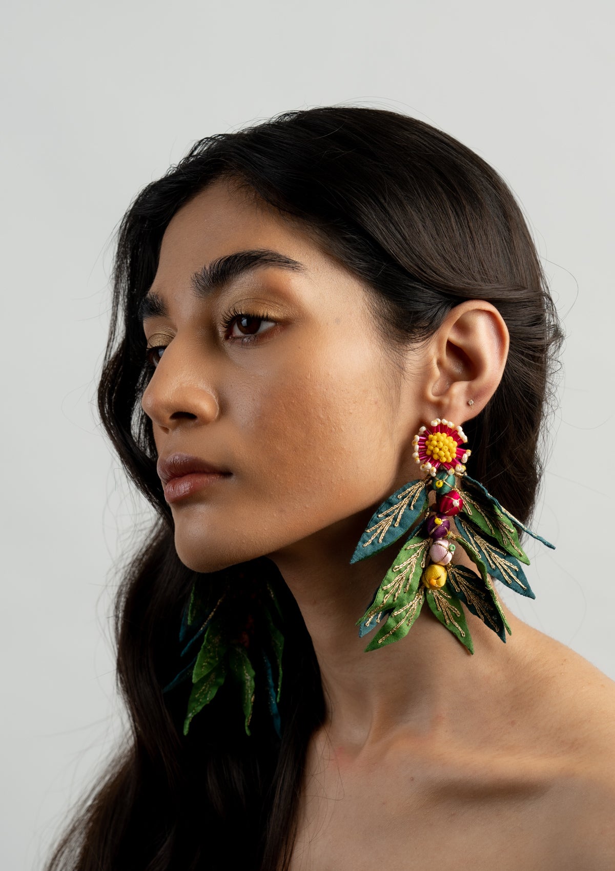 Malin Leafy Earrings