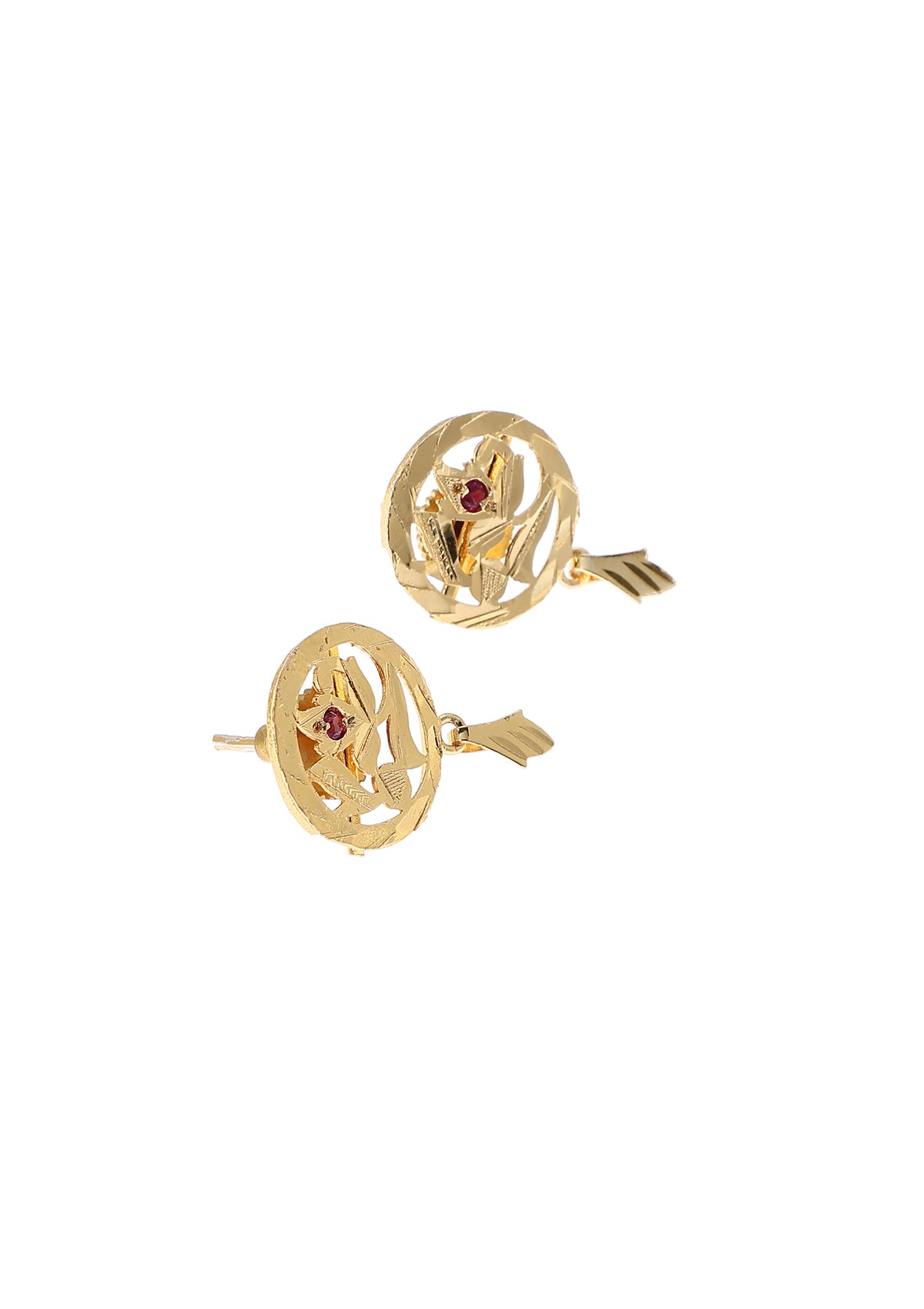 Malti Gold Tone Silver Studs