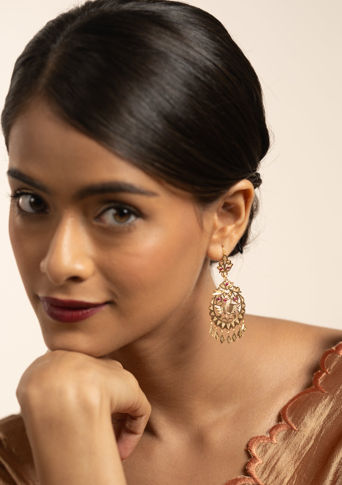 Manorma Gold Earrings