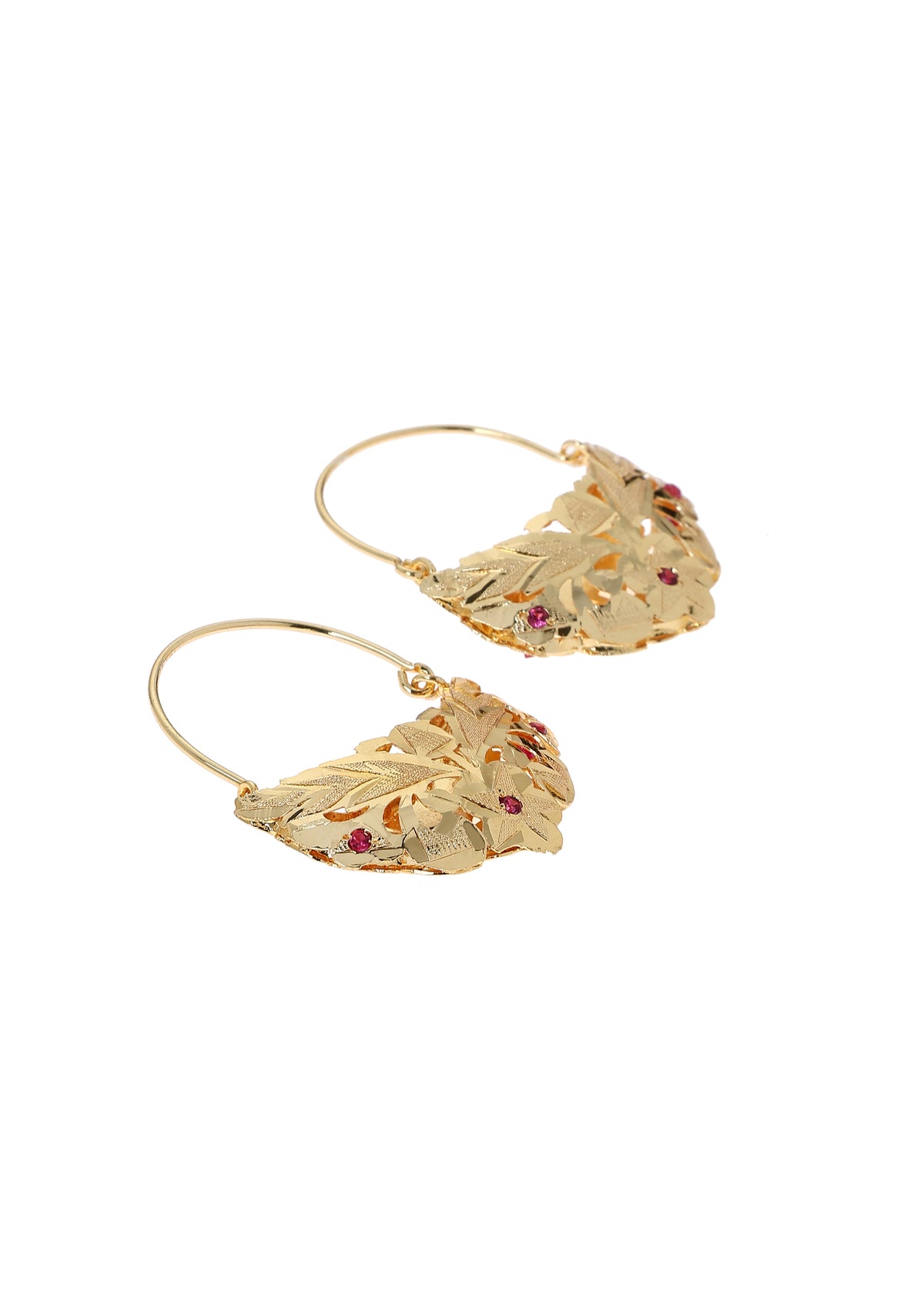 Mathi Gold Tone Silver Earrings