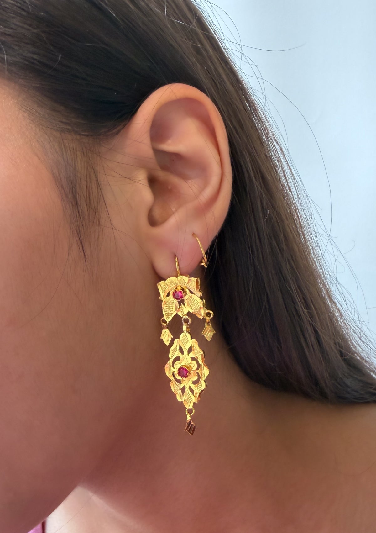 Deepali Gold Tone Silver Earrings