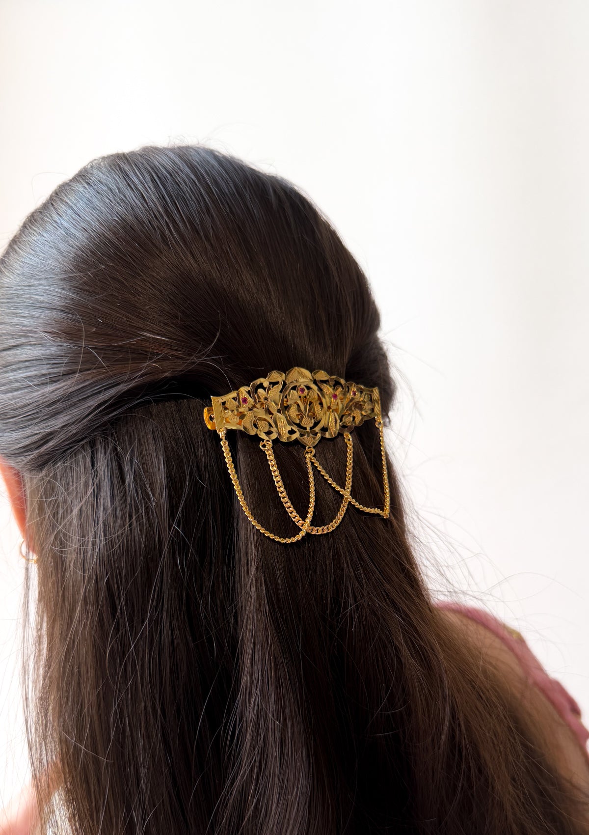 Mishita Gold Tone Silver Back  Hairpin