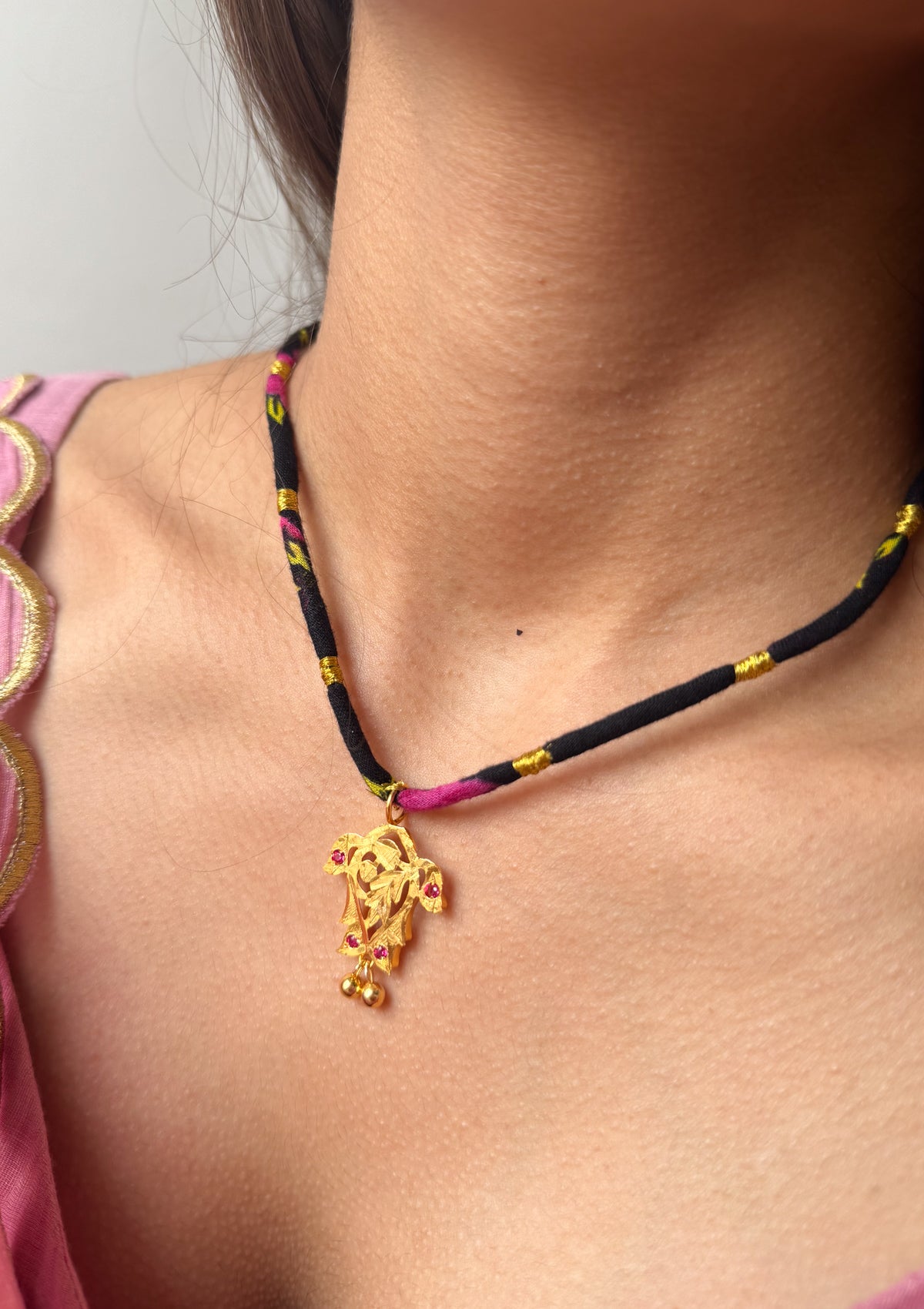 Chanchal Gold Tone Silver Necklace