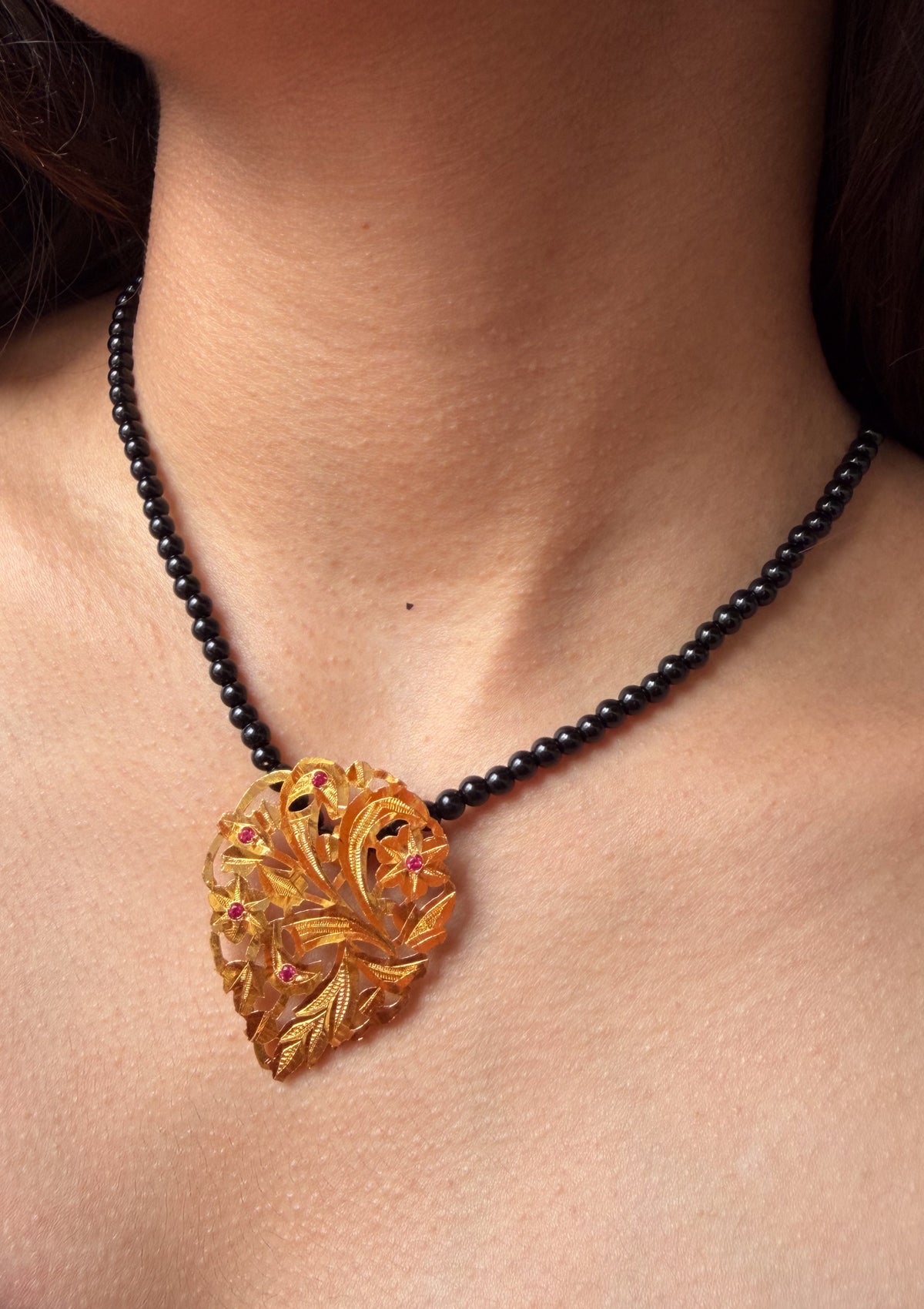 Devyani Gold Tone Silver Necklace