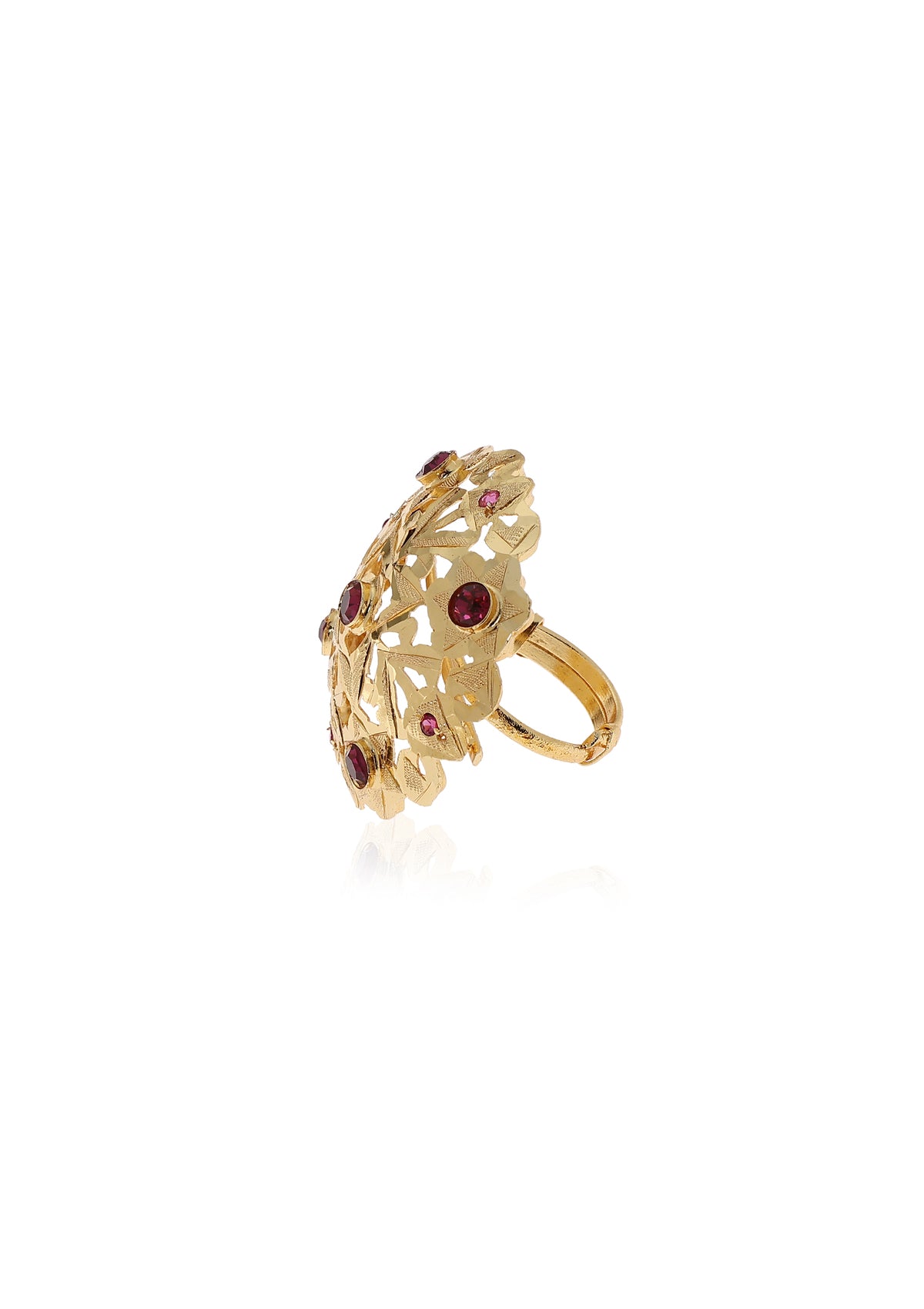 Mina Gold Tone Silver Ring