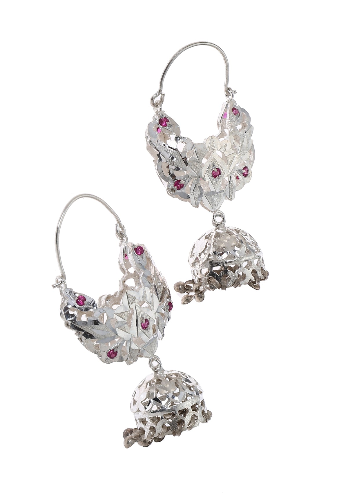 Mithlesh Silver Necklace & Earrings Set