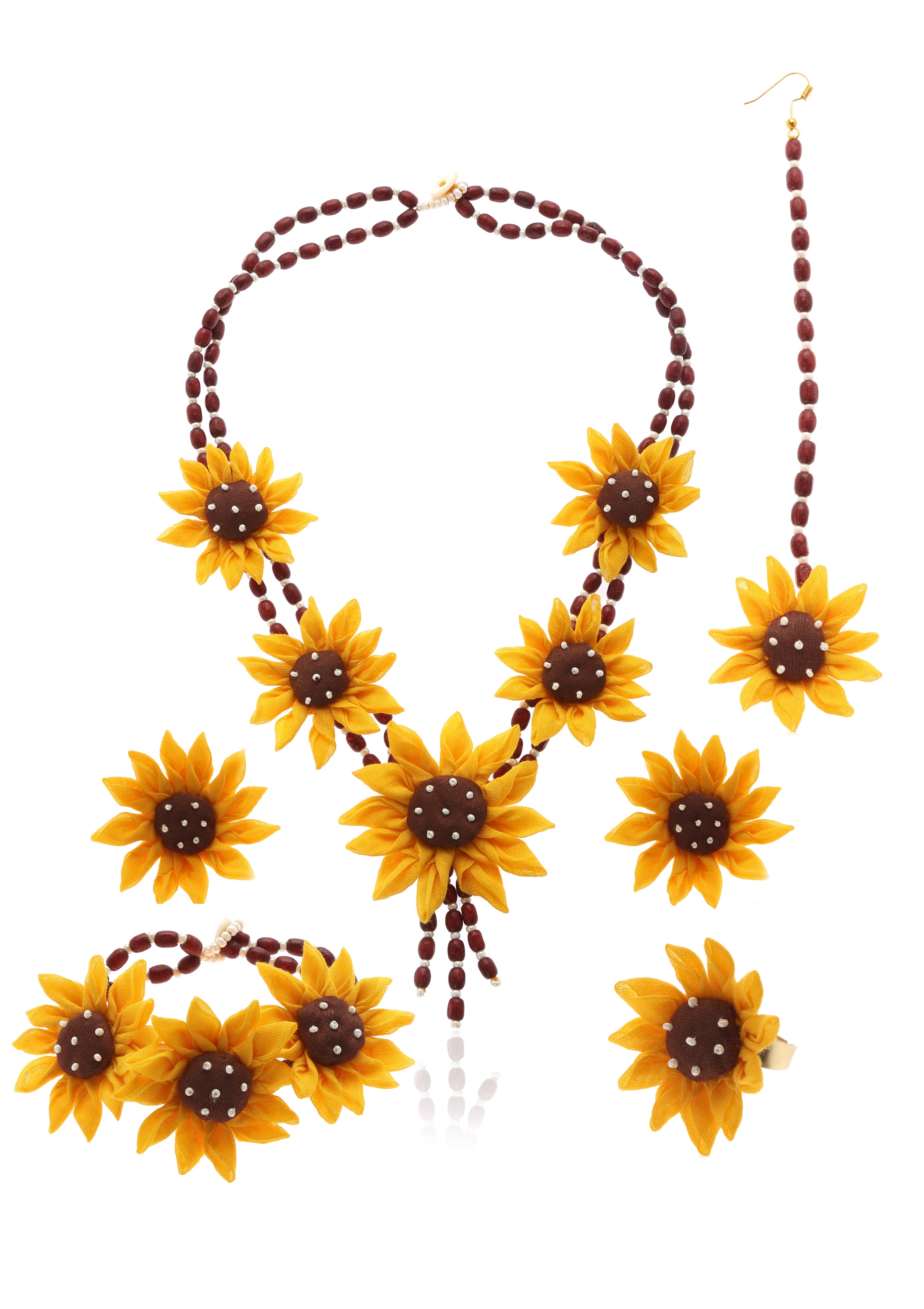 Mukhi Floral Jewellery Set