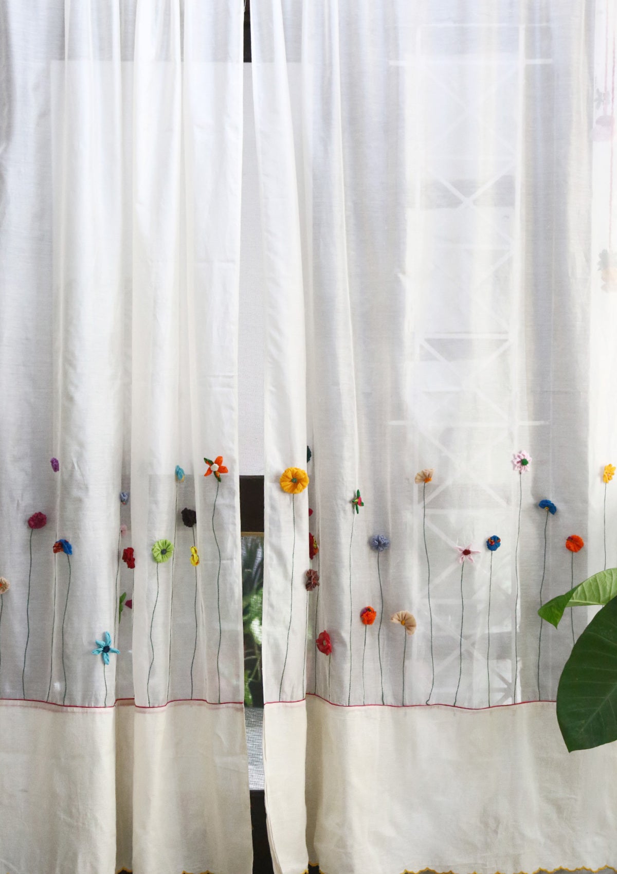 Mula Off-White Sheer Curtain