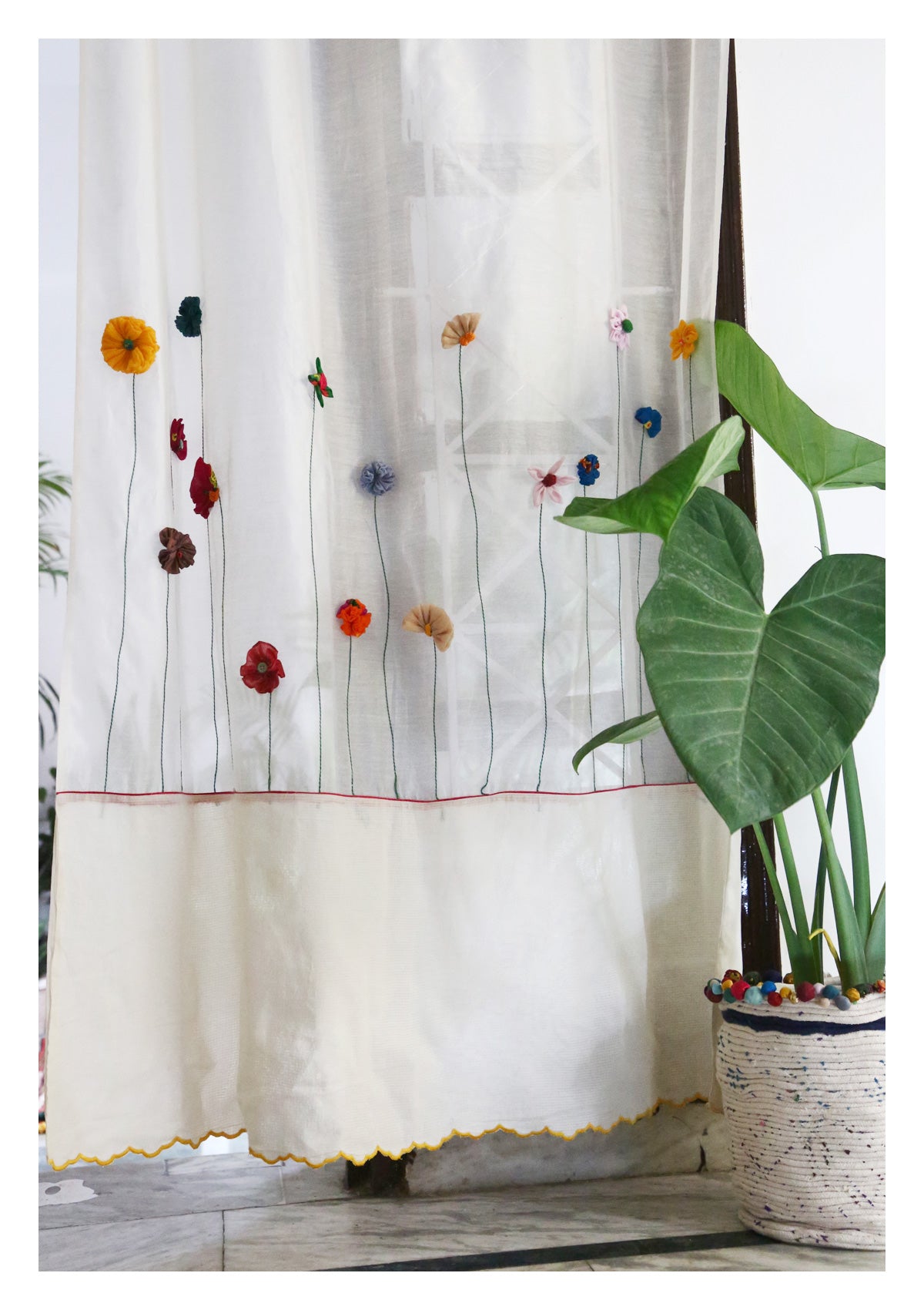 Mula Off-White Sheer Curtain