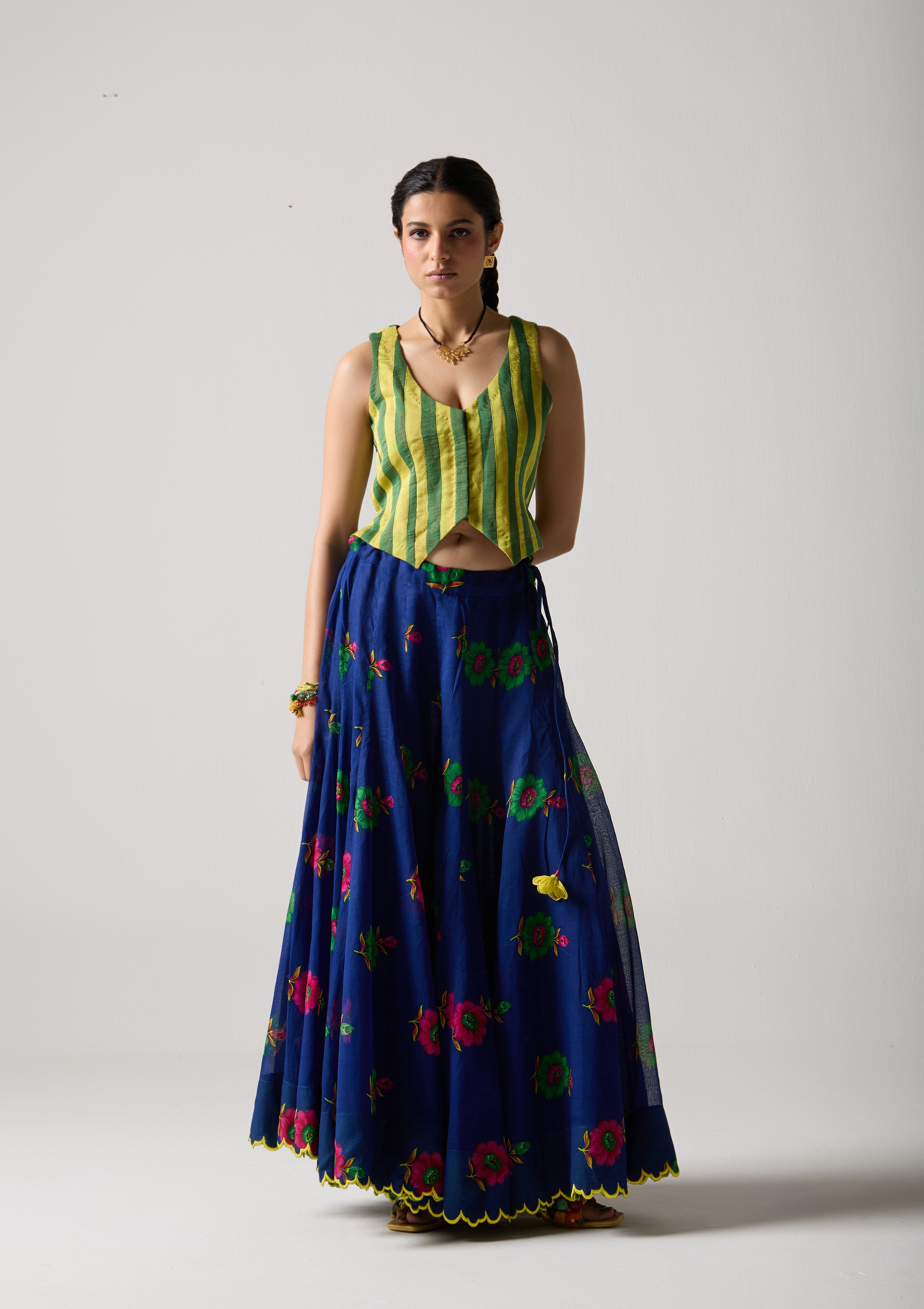 Indigo Divider Skirt
