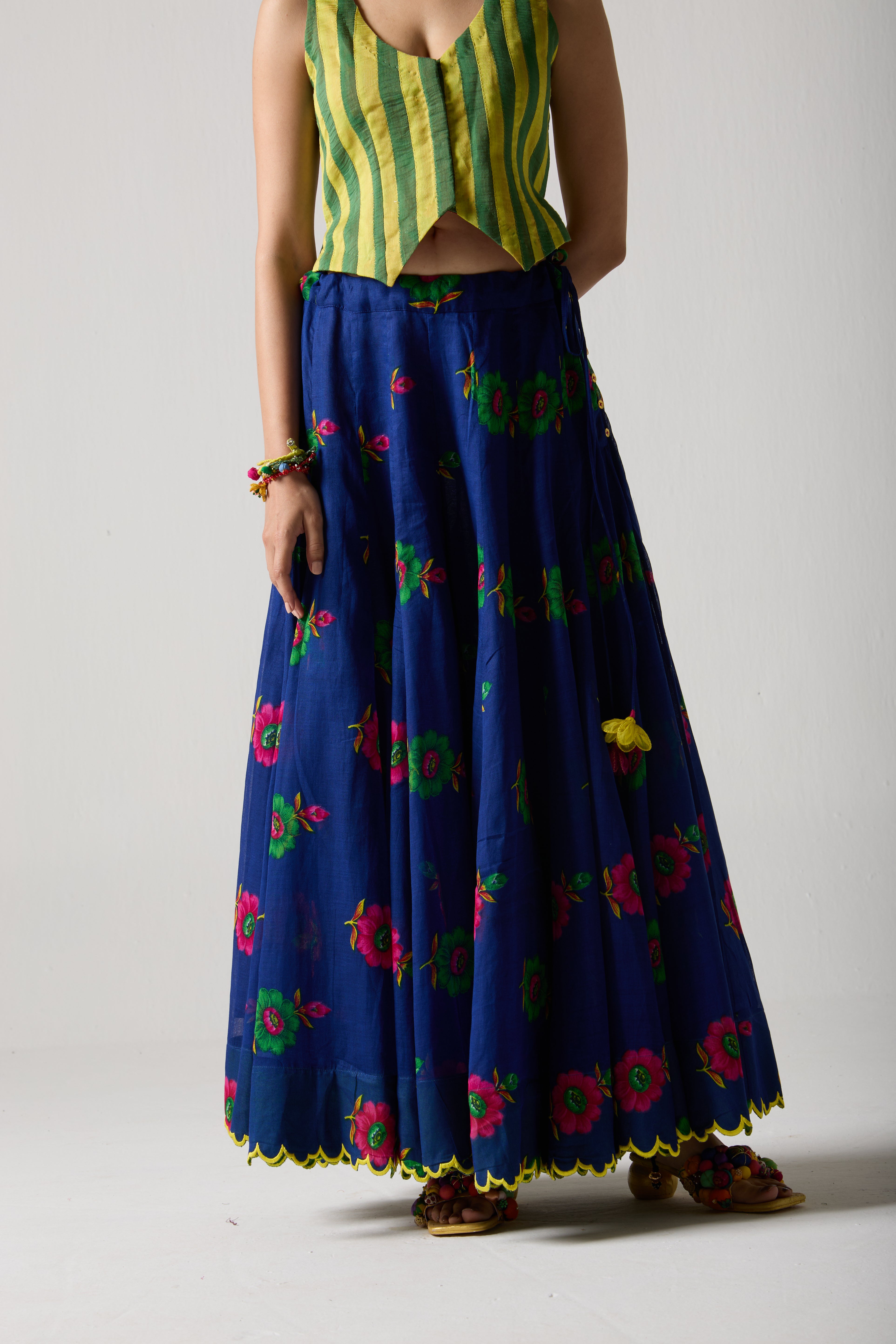 Indigo Divider Skirt