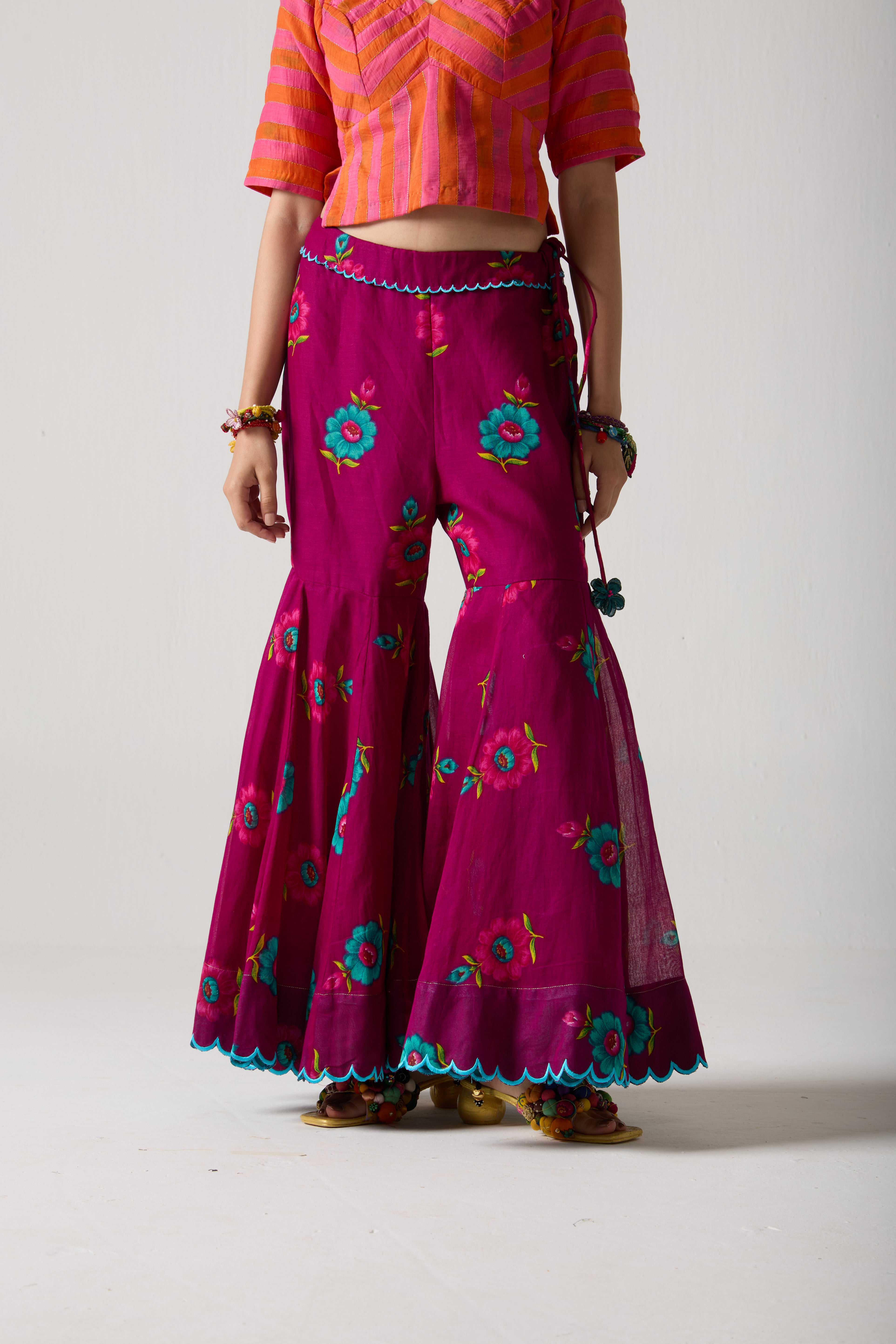 Plum Bloom Gharara