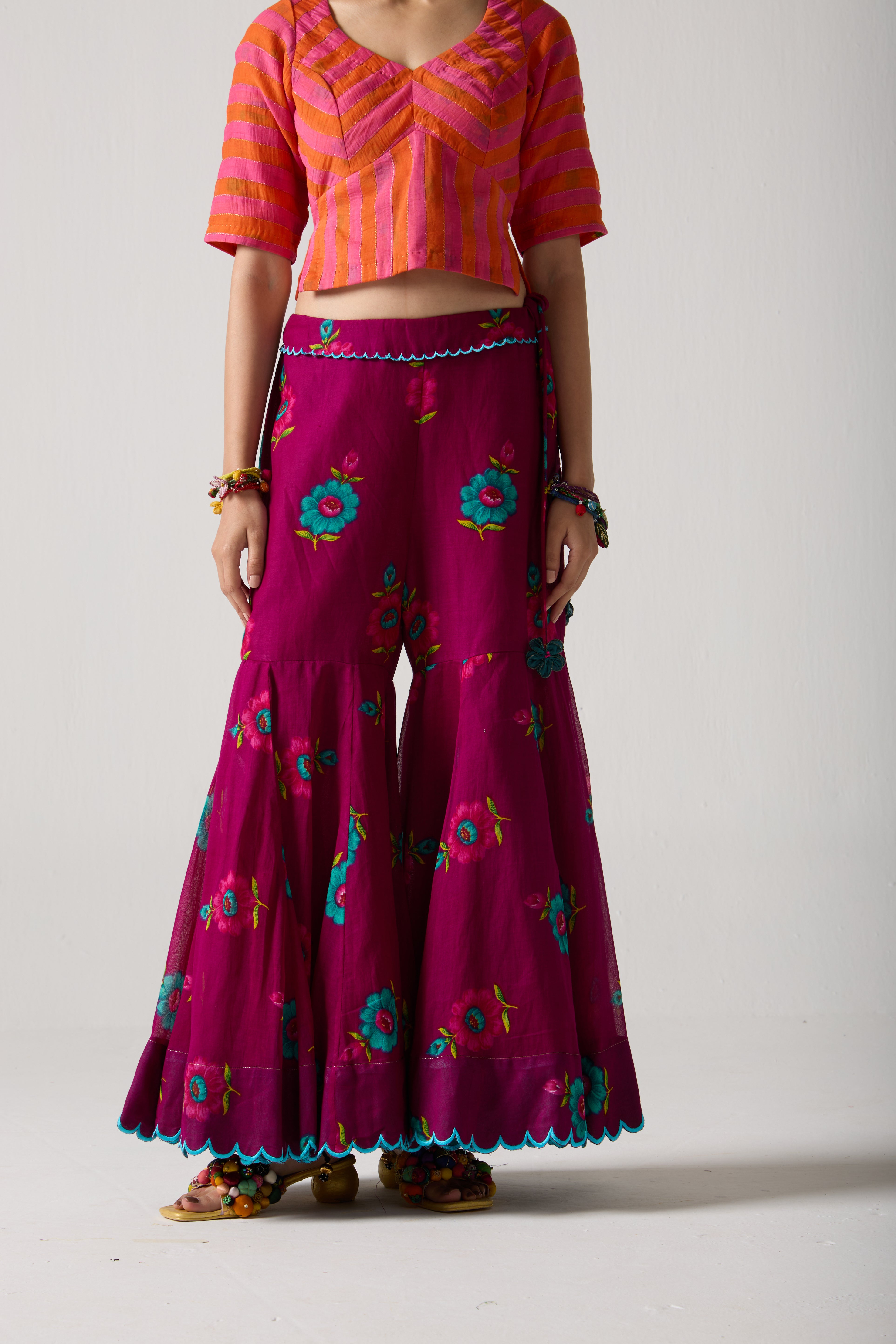 Plum Bloom Gharara