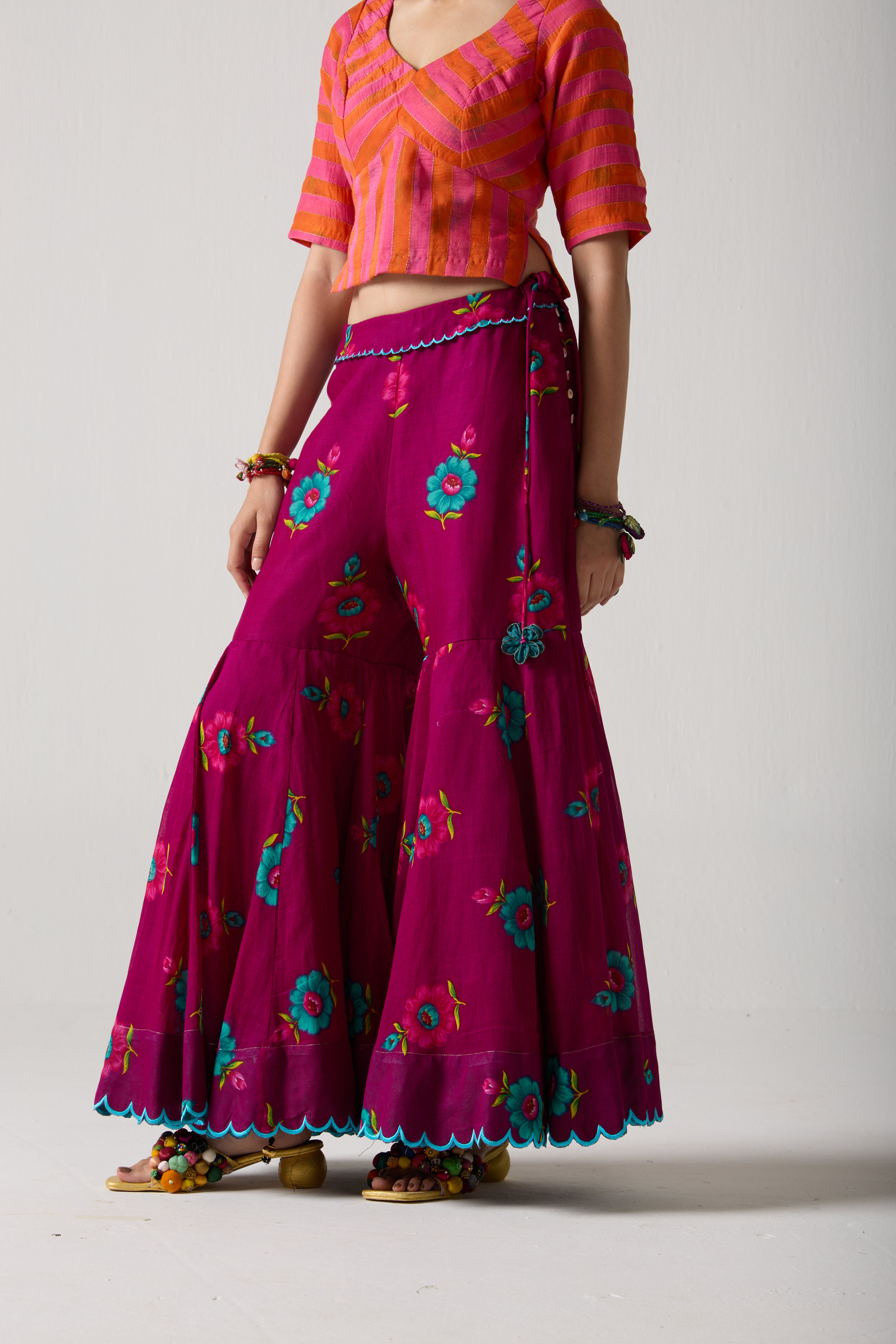 Plum Bloom Gharara