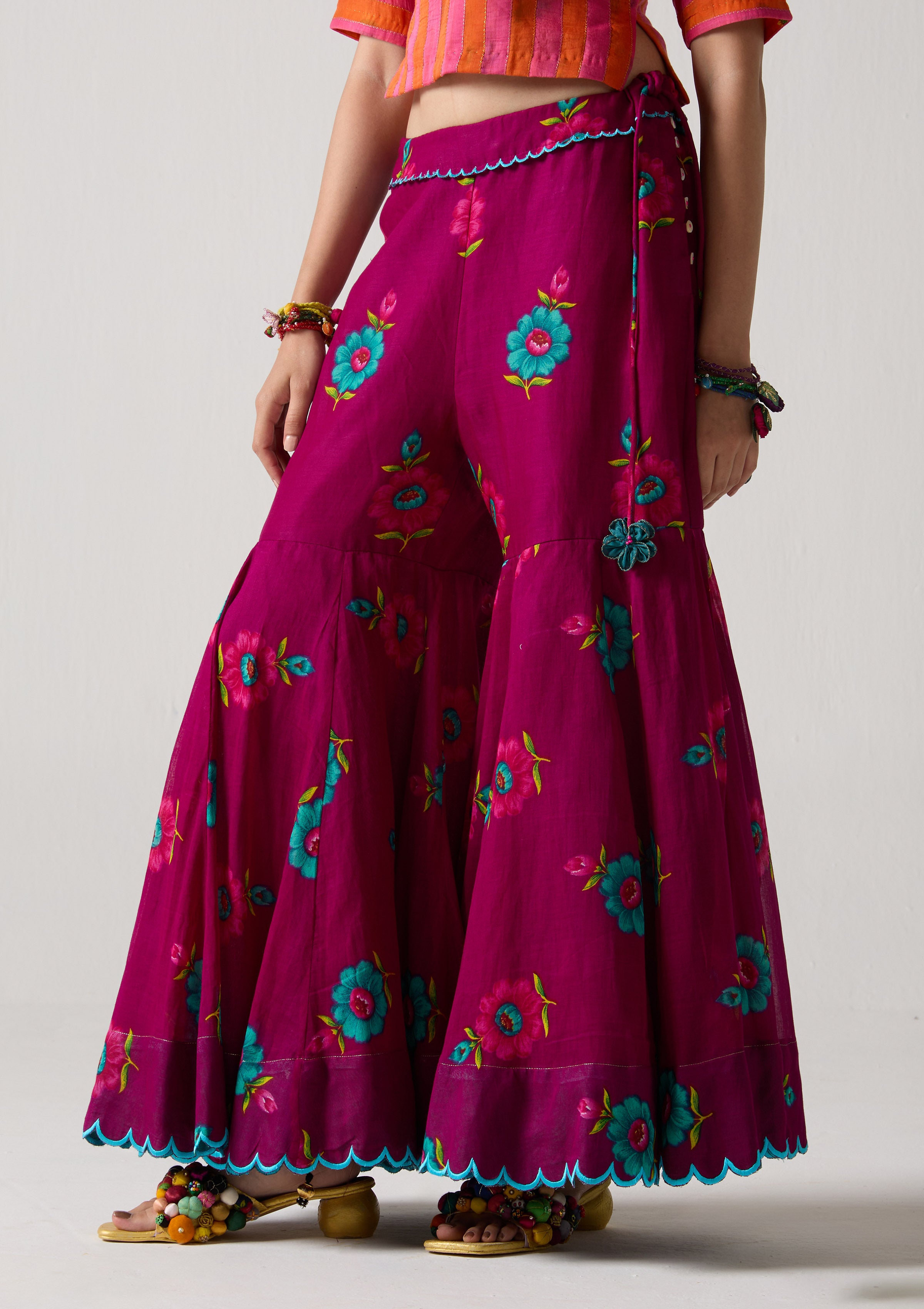 Plum Bloom Gharara