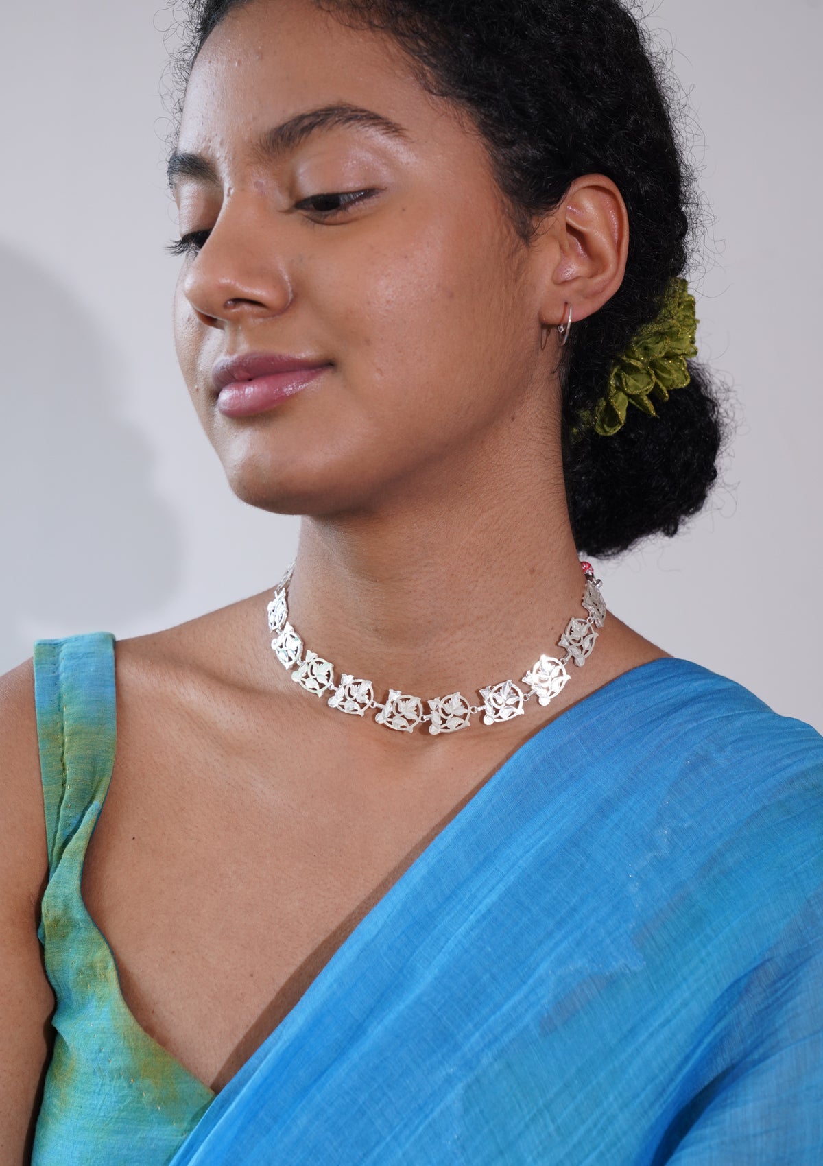 Nirvi Silver Necklace