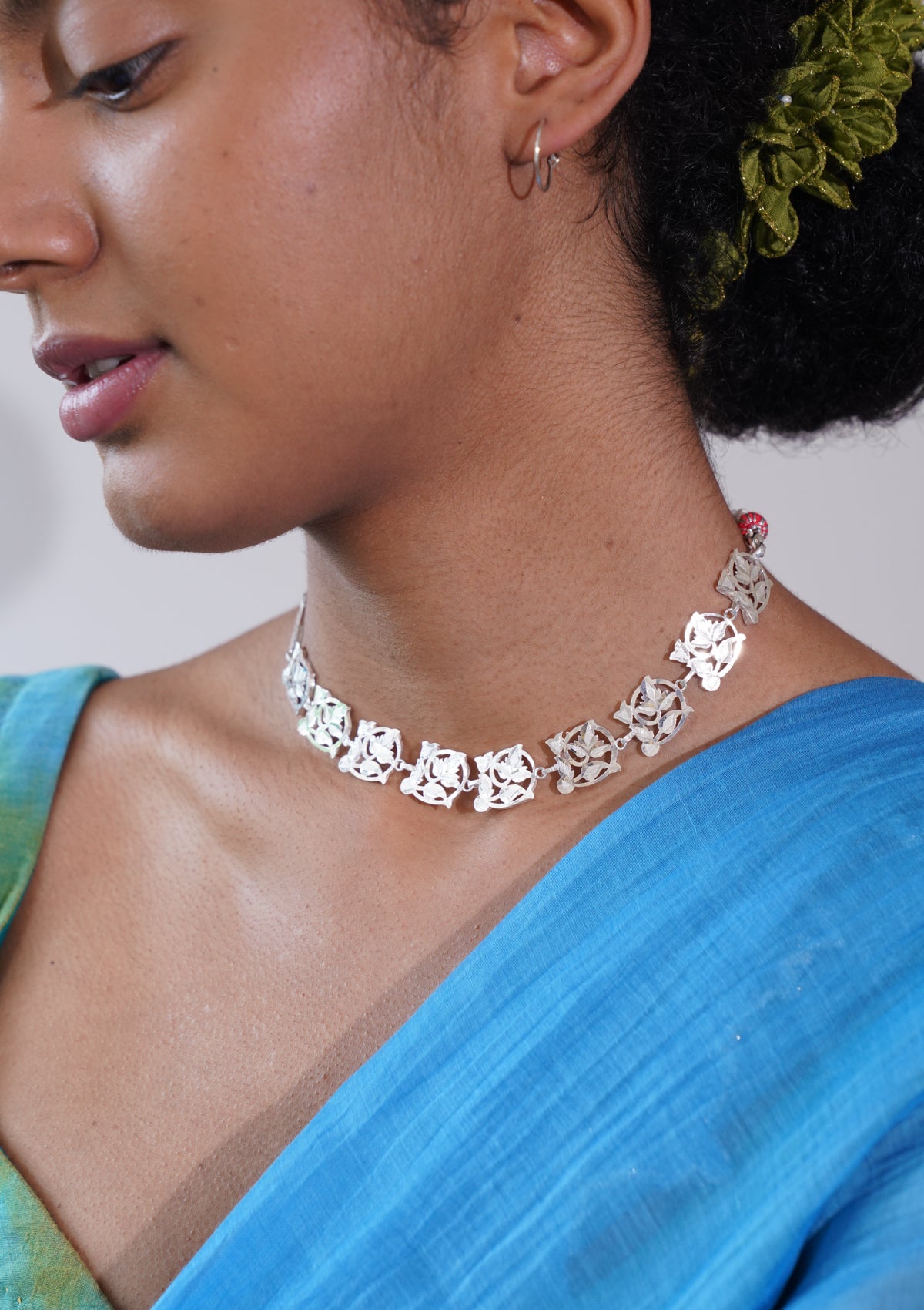 Nirvi Silver Necklace