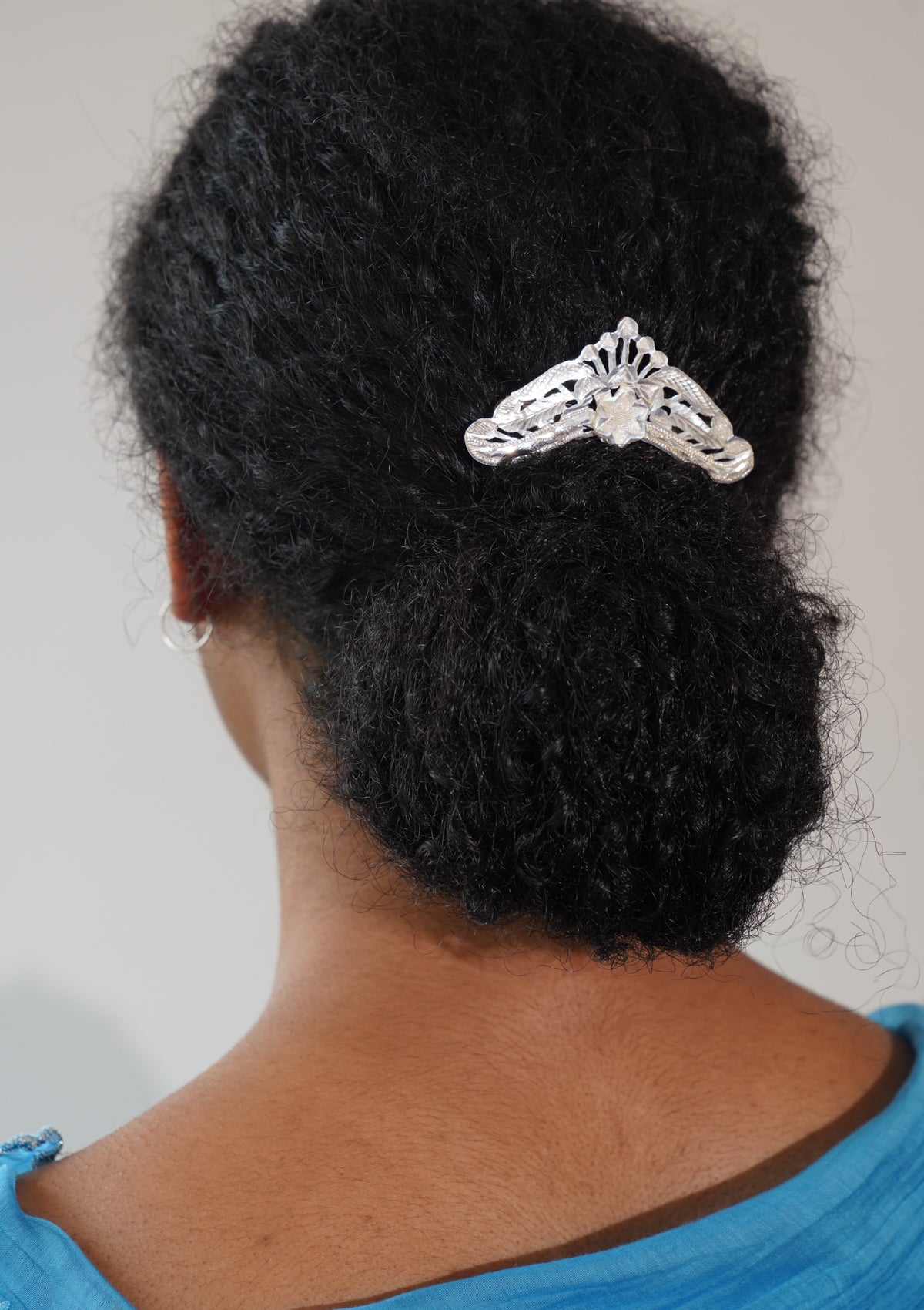 Swadha Silver Hairpin