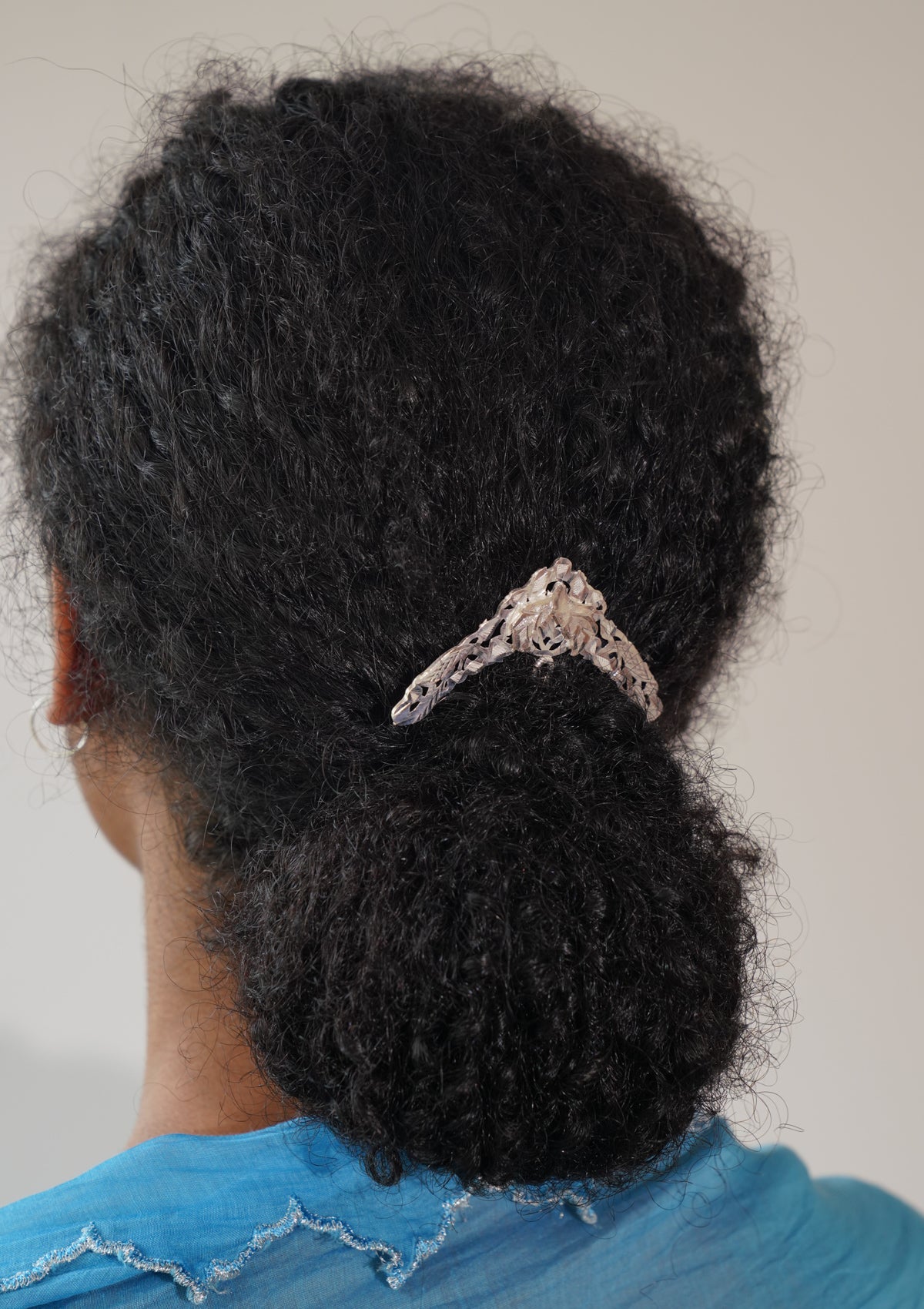 Sandhya Silver Hairpin