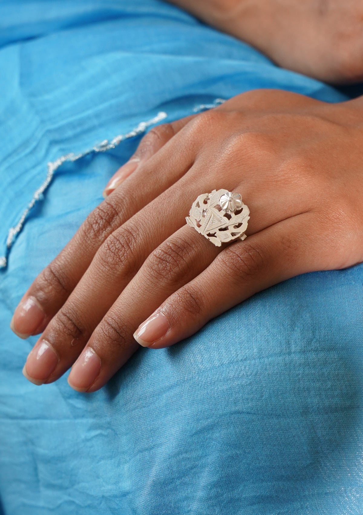 Nanda Handmade Silver Ring