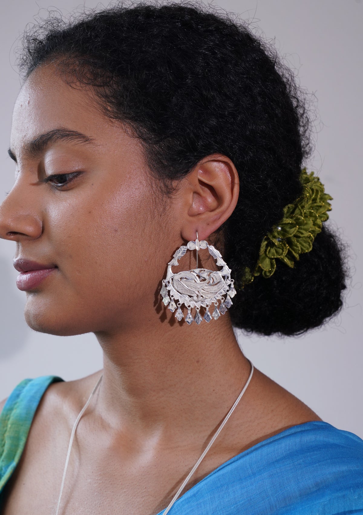 Nakshatra Silver Earrings