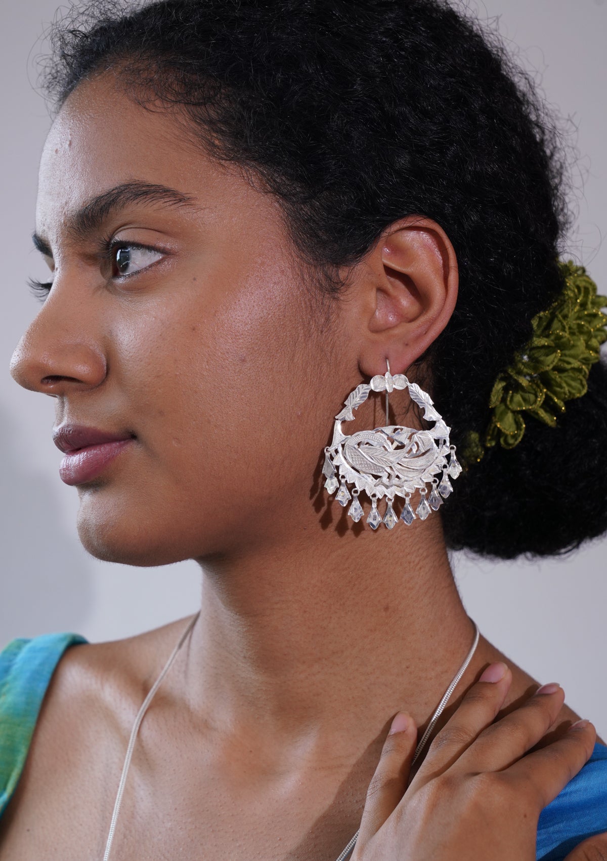 Nakshatra Silver Earrings