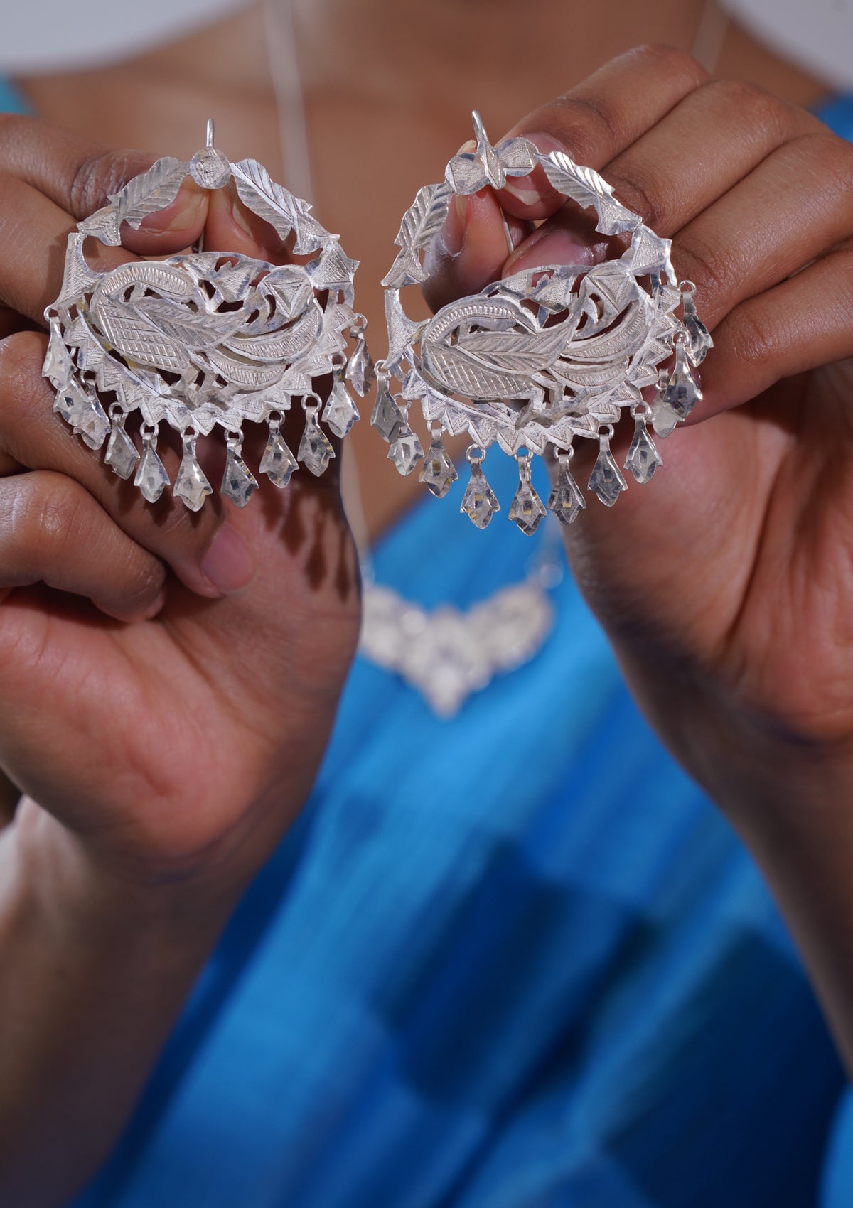 Nakshatra Silver Earrings