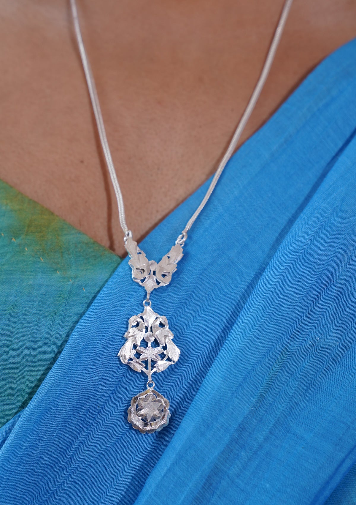 Abhilasha Silver Necklace